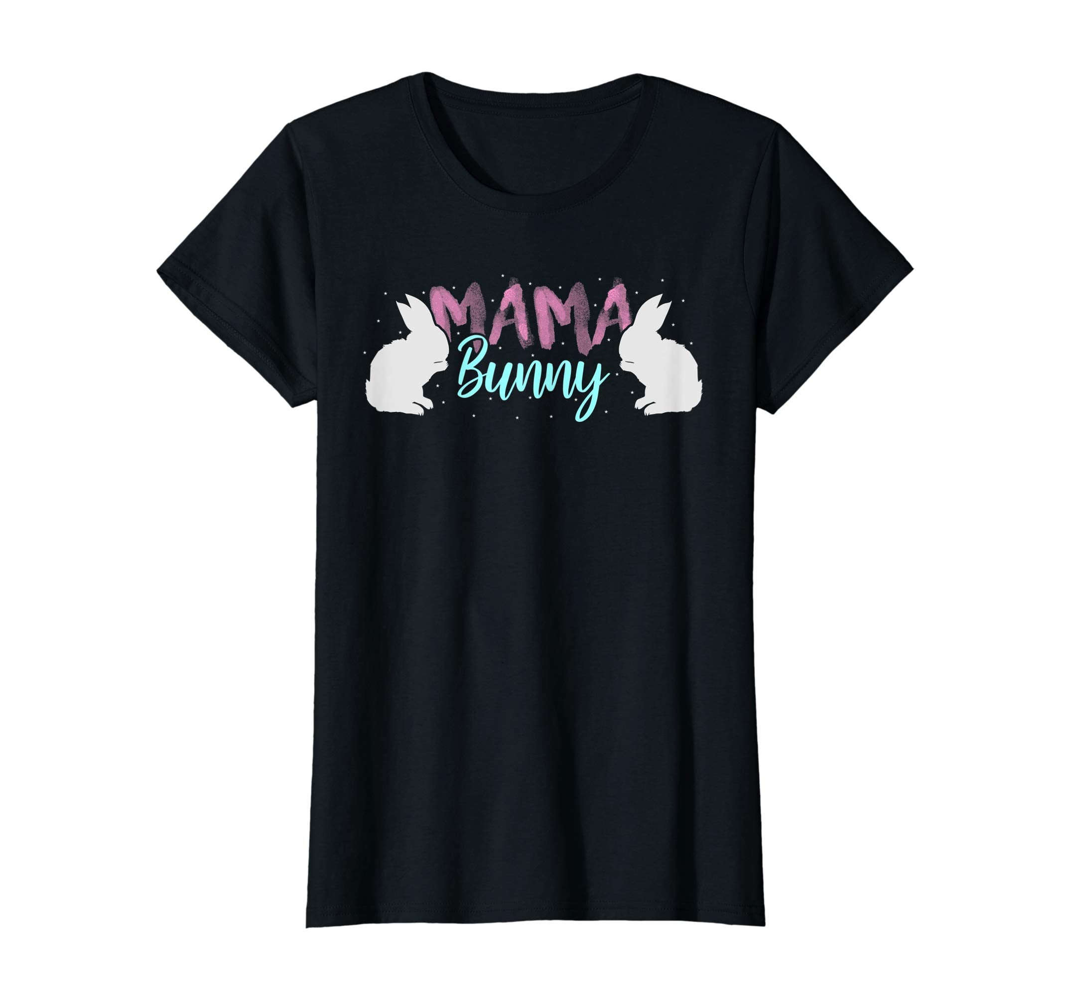 Mama Bunny T Shirt Easter Mom Rabbit Eggs Pink Pastel