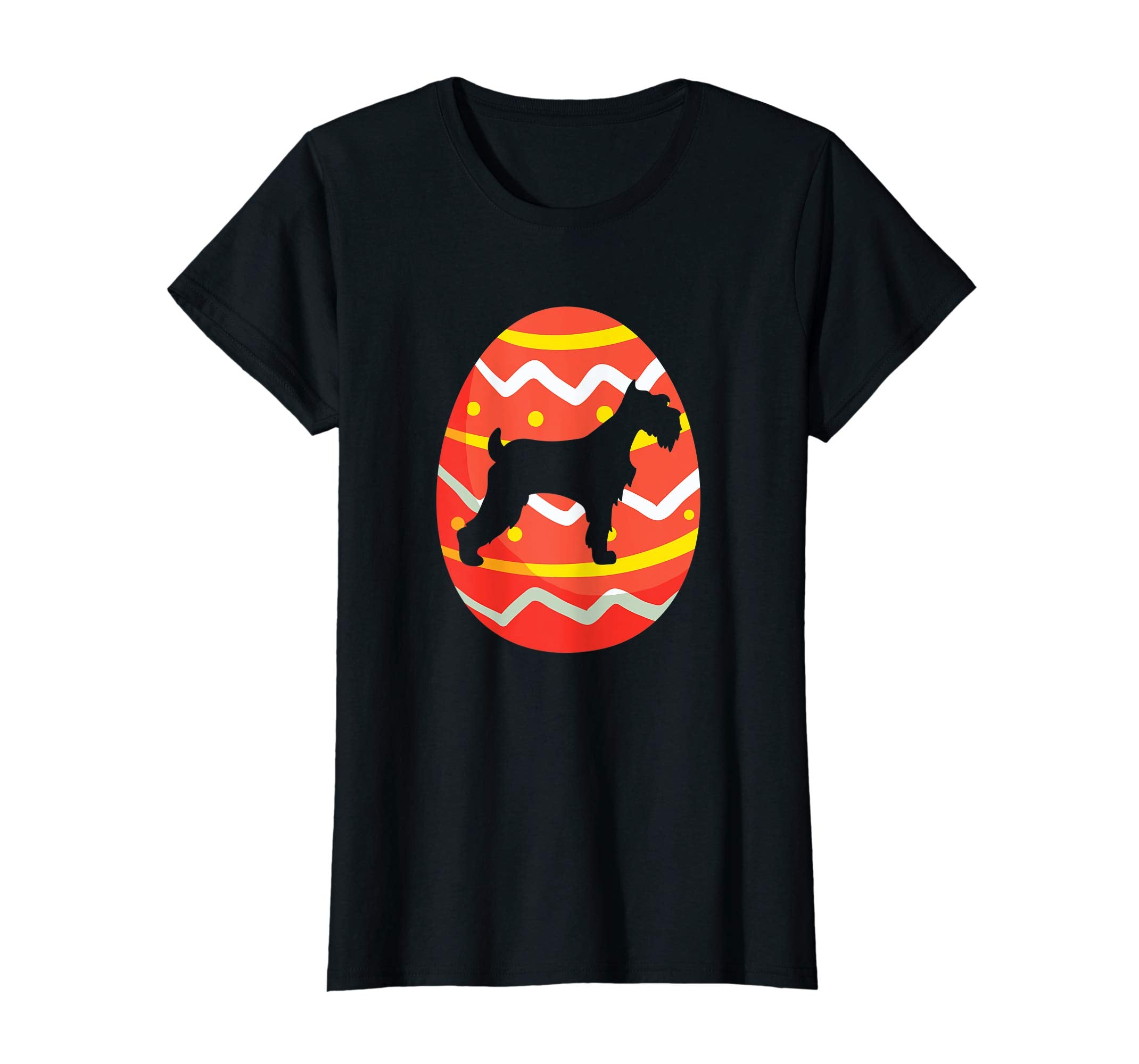 Miniature Schnauzer Easter Bunny Egg T-Shirt Dog Easter Gift