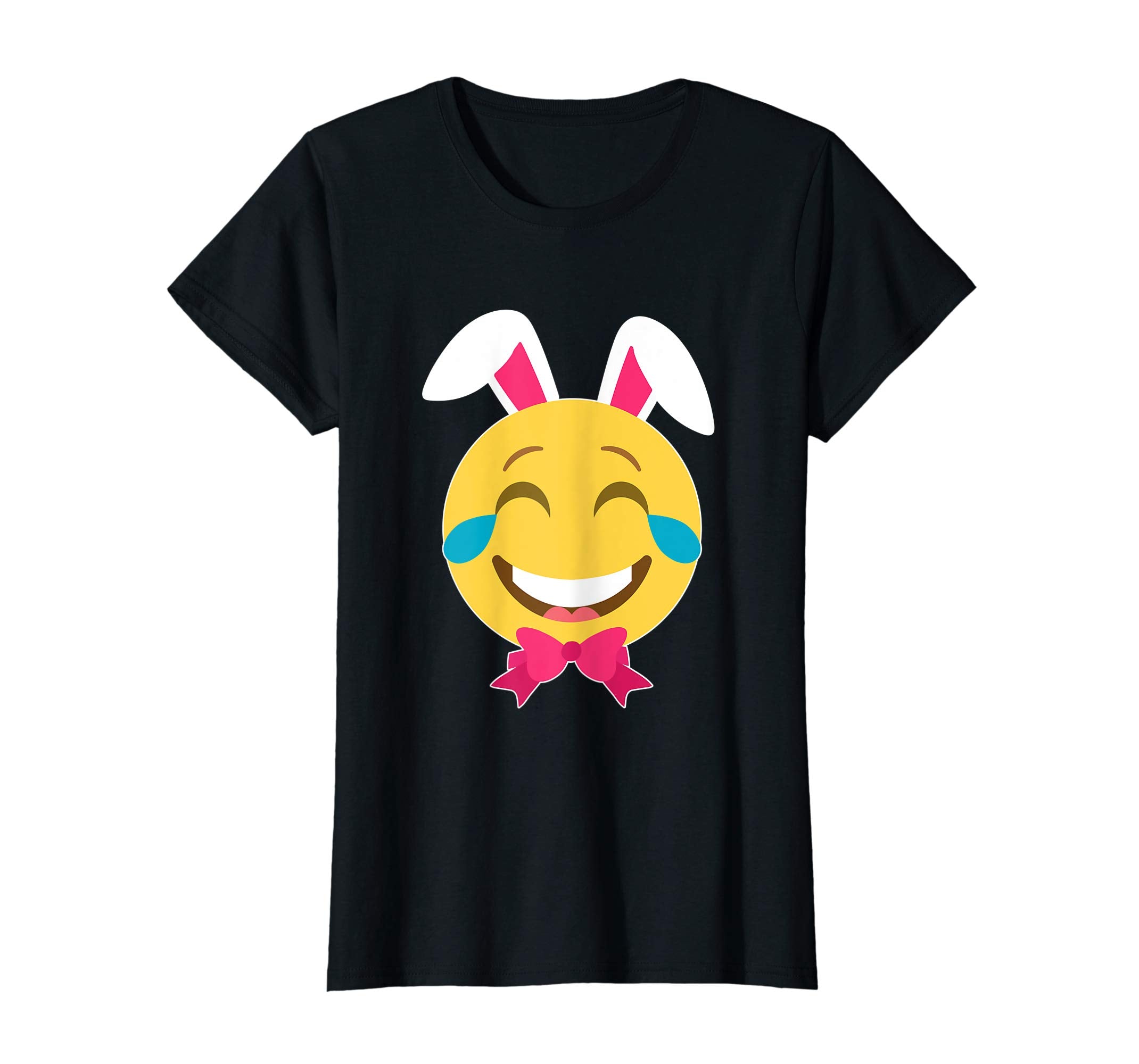 Smile Emotion Girl Face Bunny Rabbit Happy Easter Day Shirt