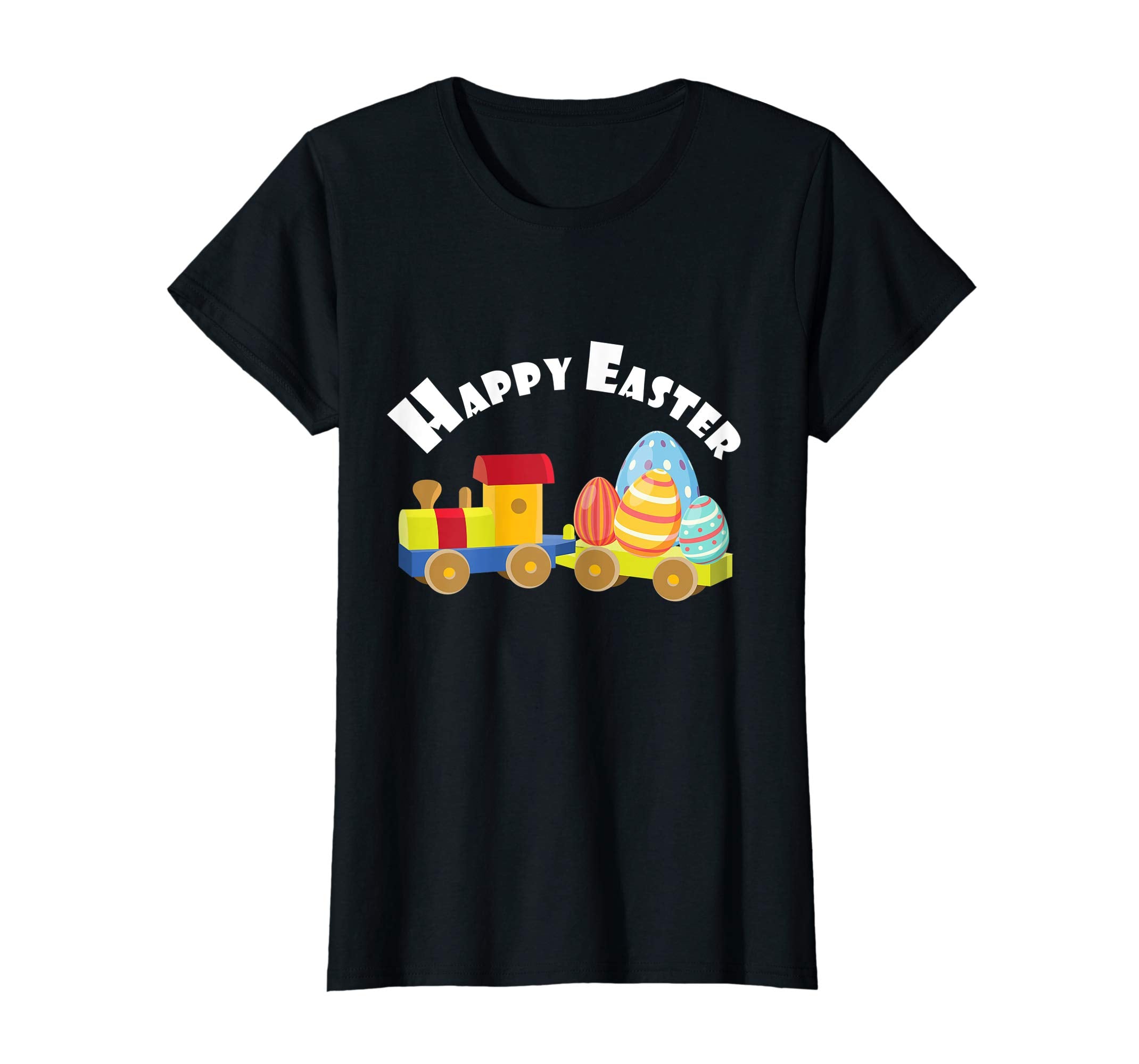 Egg Hunt Kids Gift Happy Easter Train TShirt April Fools Day