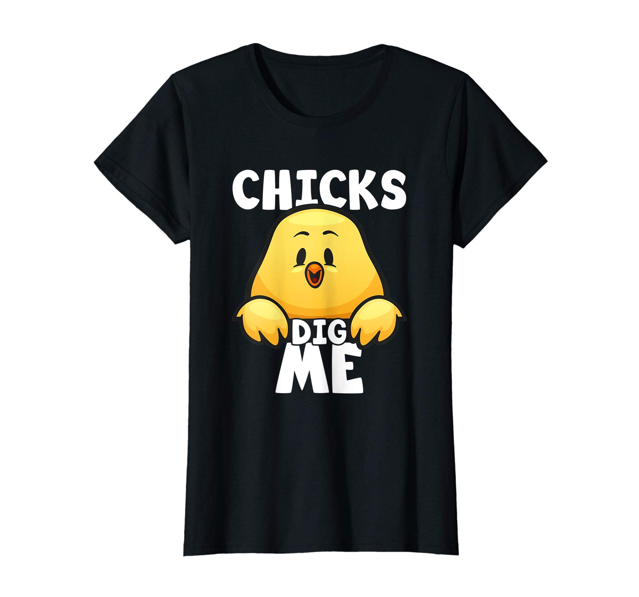 Chicks Dig Me Egg Hunt Happy Easter Kids Boys Girls T Shirt