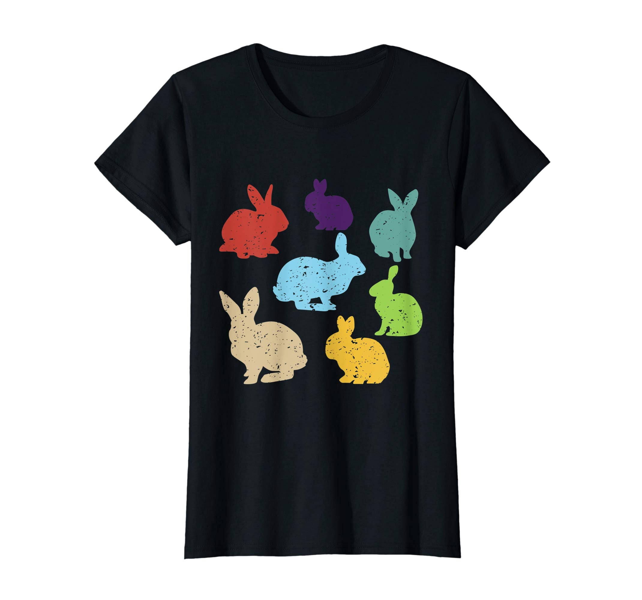 Retro Vintage Bunny Shirts Happy Easter Gifts Women Men Kids