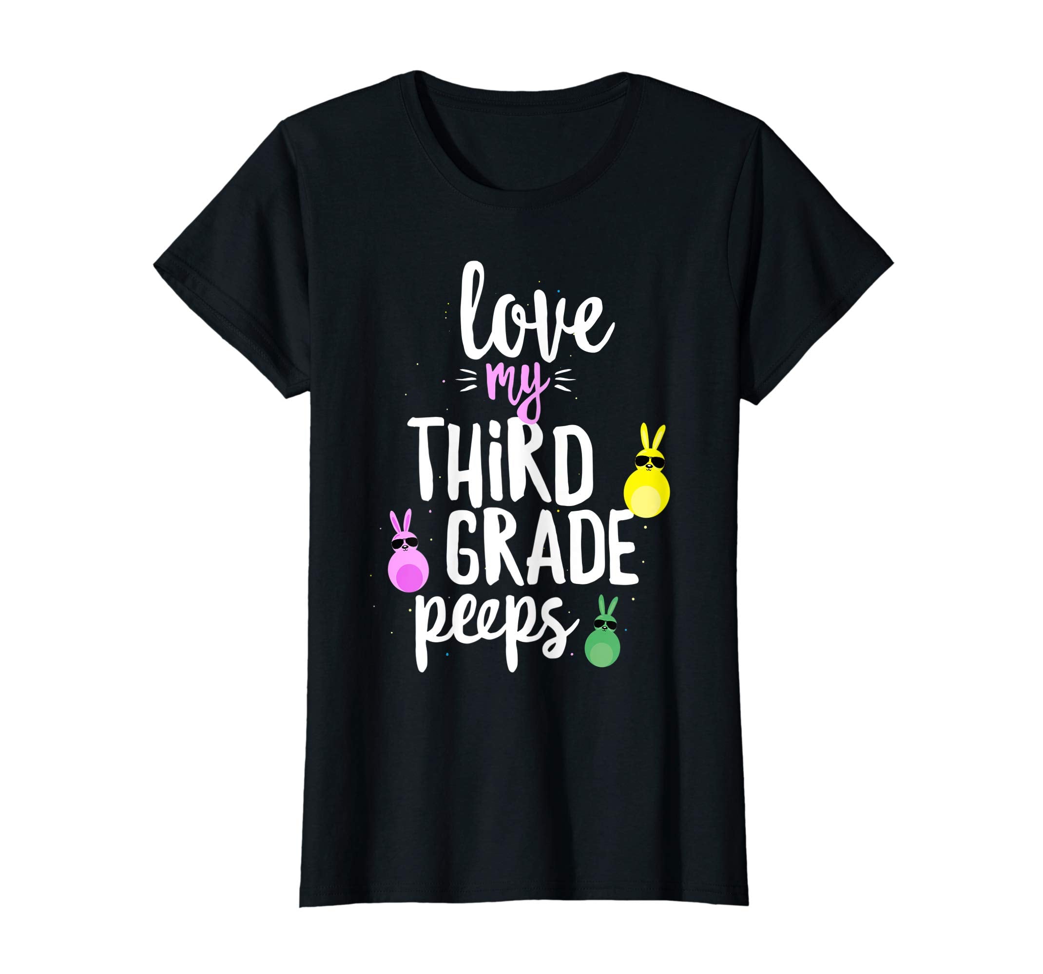 Love My Third Grade Peeps Easter Teacher Bunny T-shirt