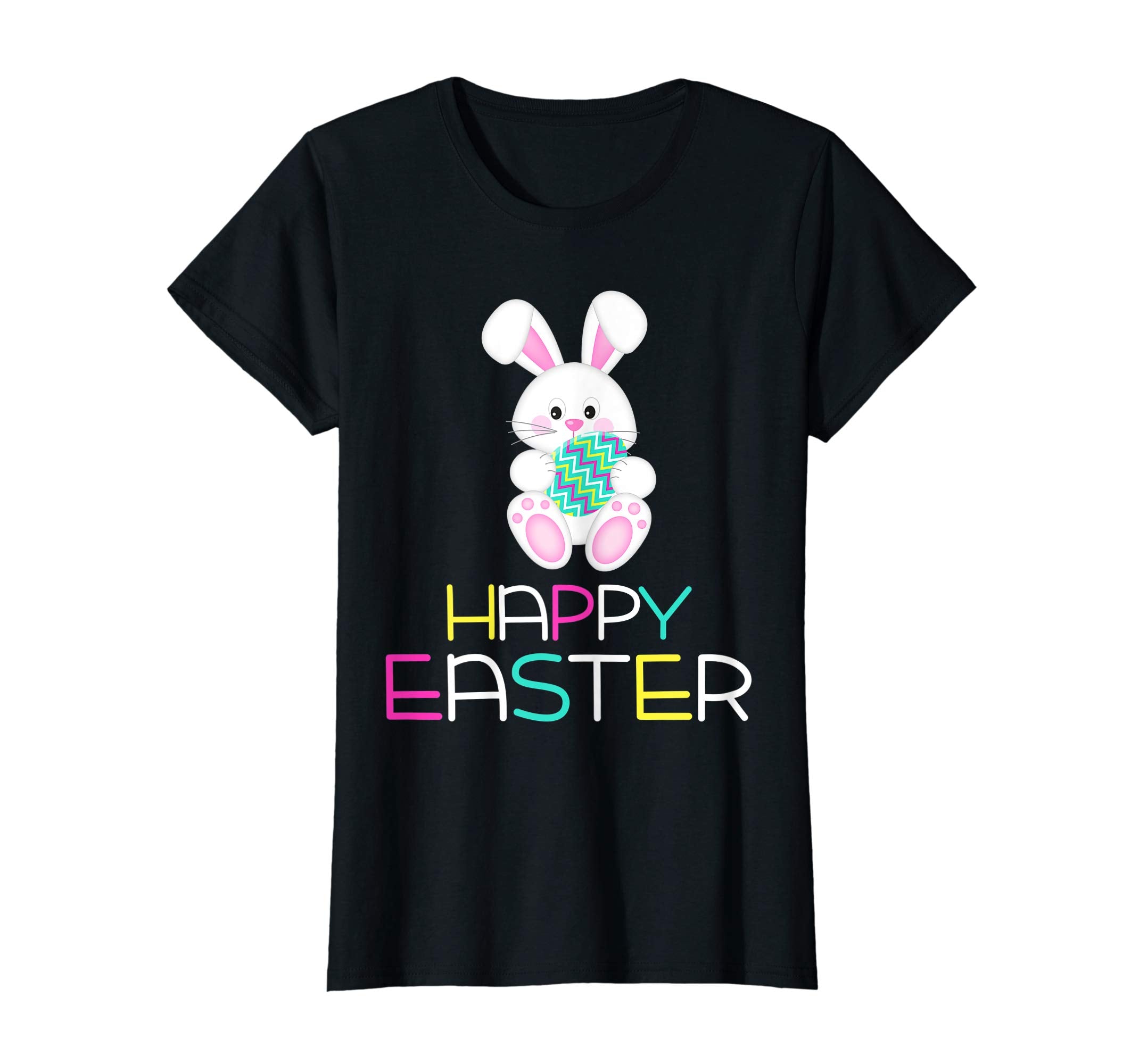 Happy Easter Shirt Cute Bunny &amp; Colorful Egg Easter Gift