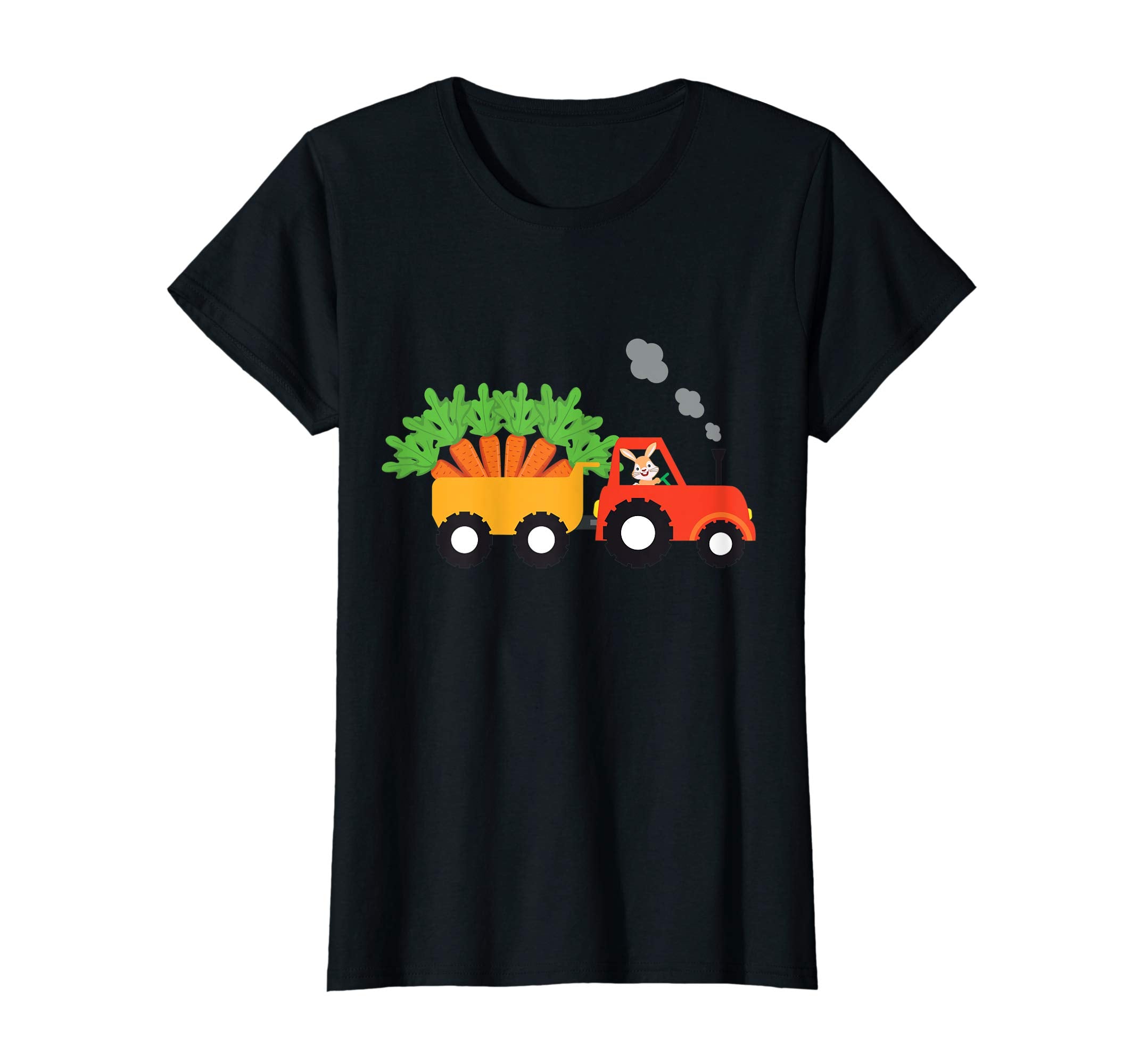 I'm Cute Bunny Tractor Carrying Carrots Easter Day T-Shirt
