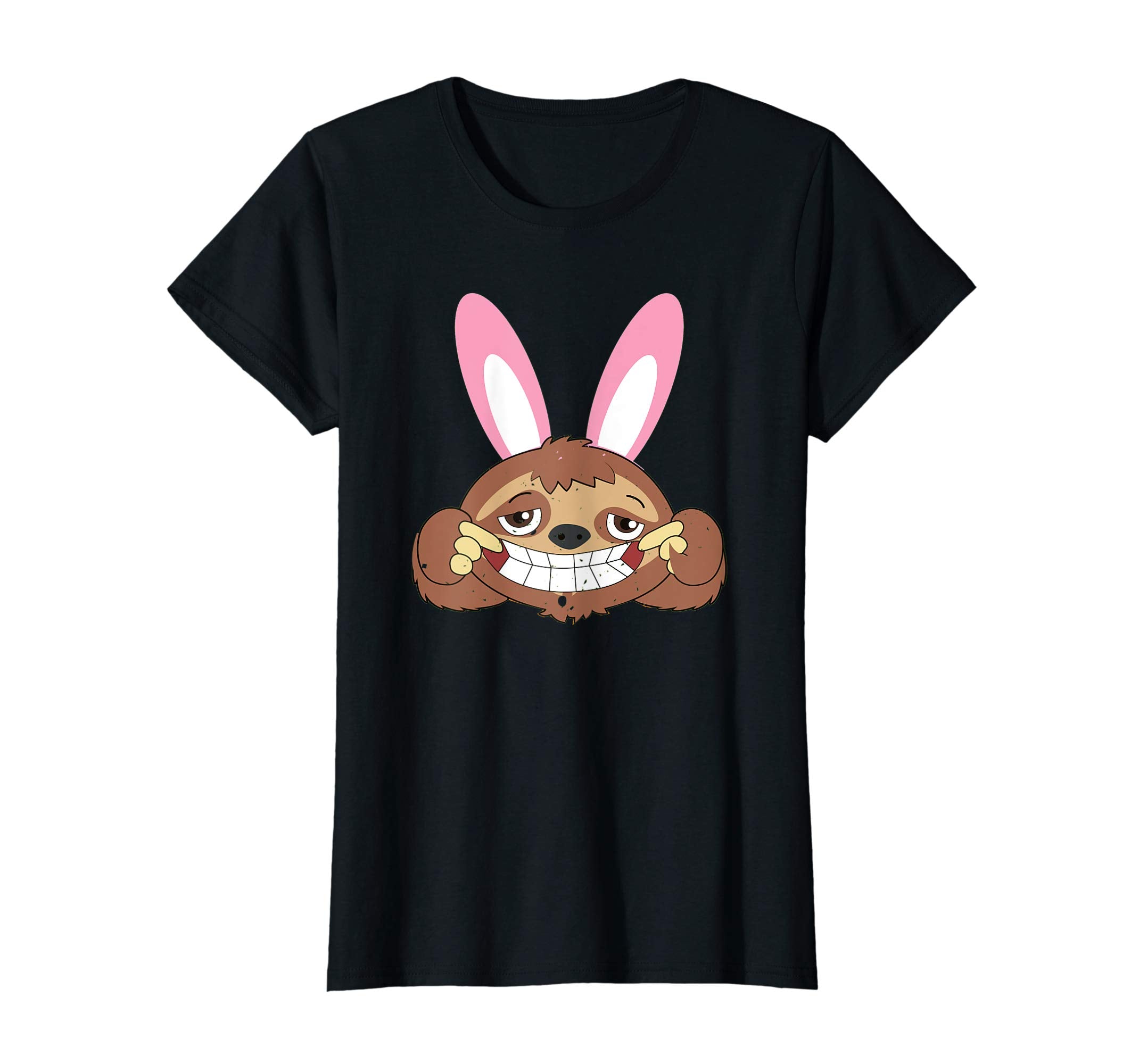 Cute Sloth Lover Shirt Easter Gift For Kids and Adult Bunny