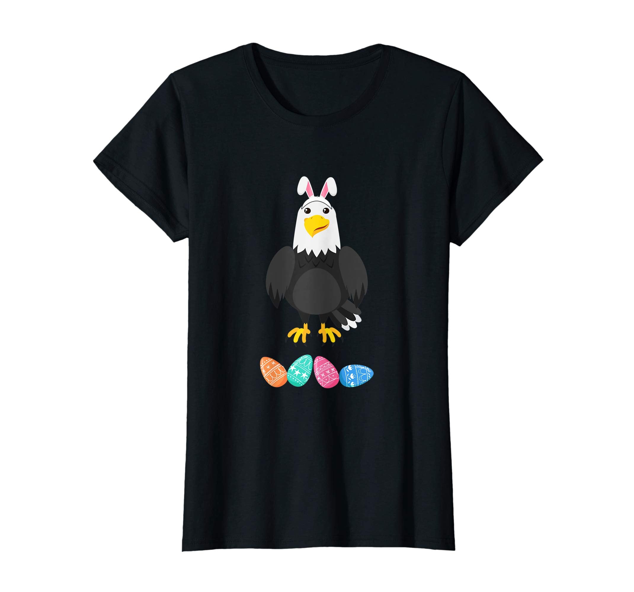 Funny Easter Eagle With Bunny Ears And Eggs T Shirt
