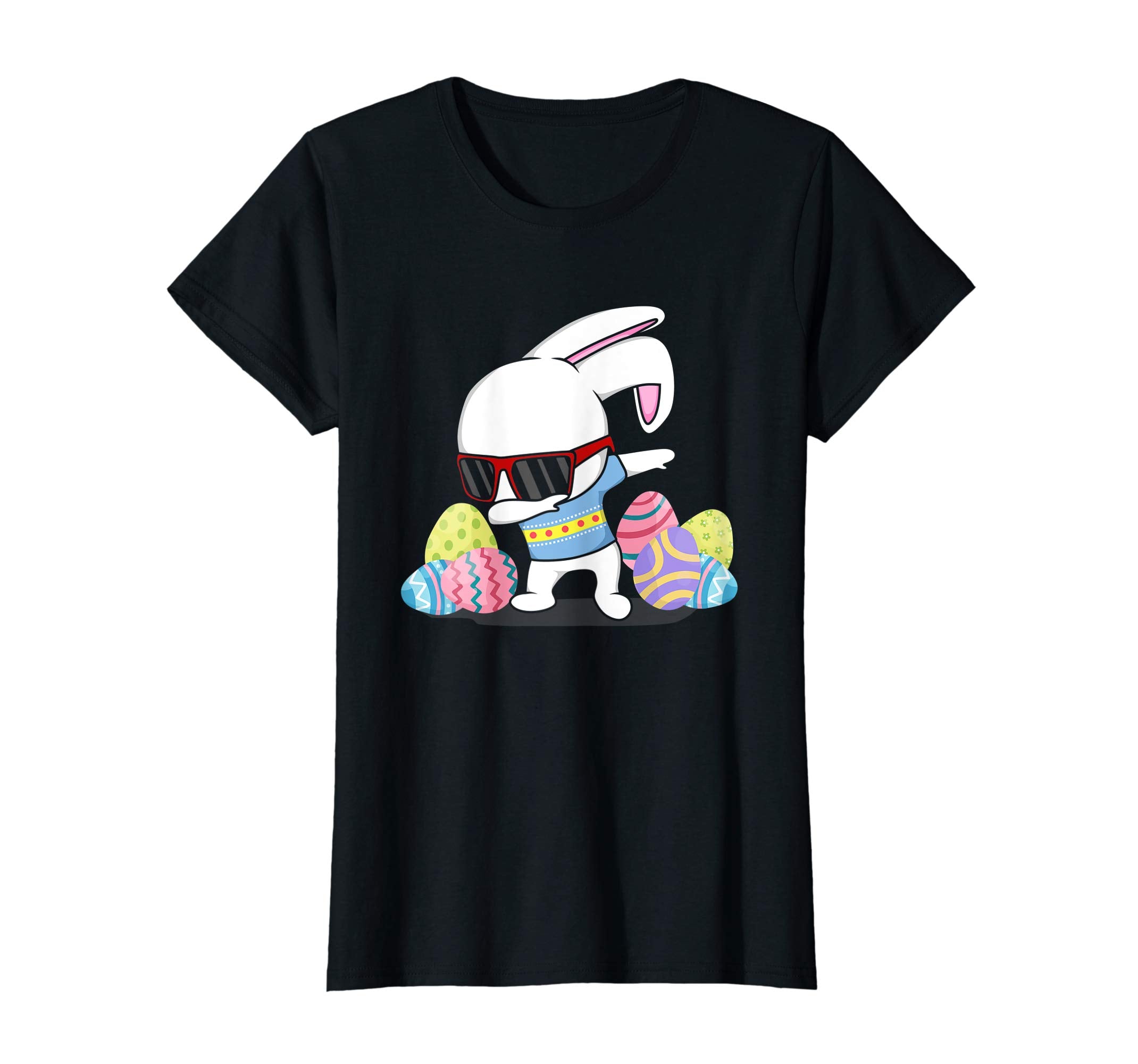 Dabbing Easter Bunny Rabbit T-Shirt Kids Boys Girls