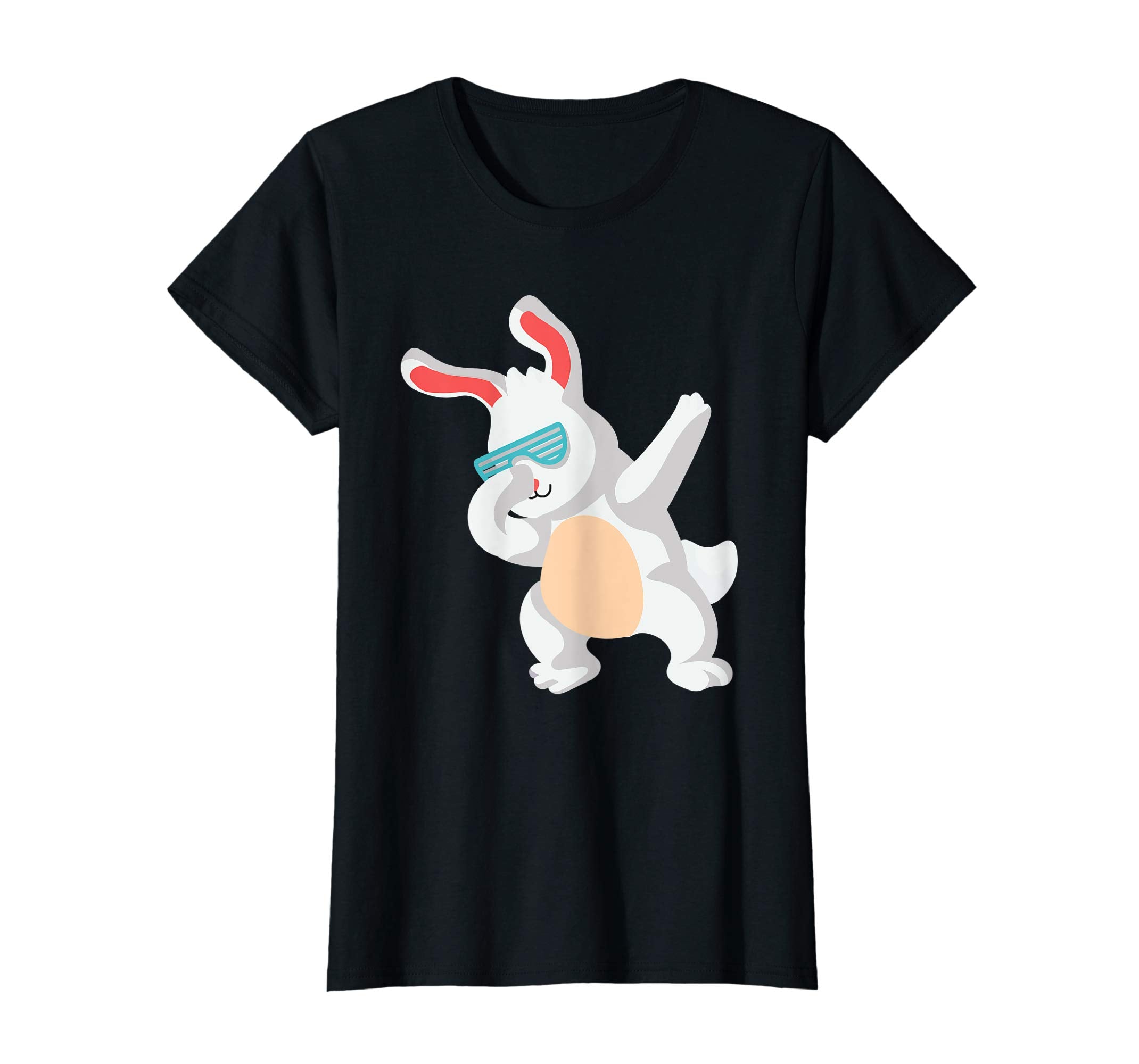 Happy Easter Dabbing Bunny Glasses Boys Girls Kids T Shirt