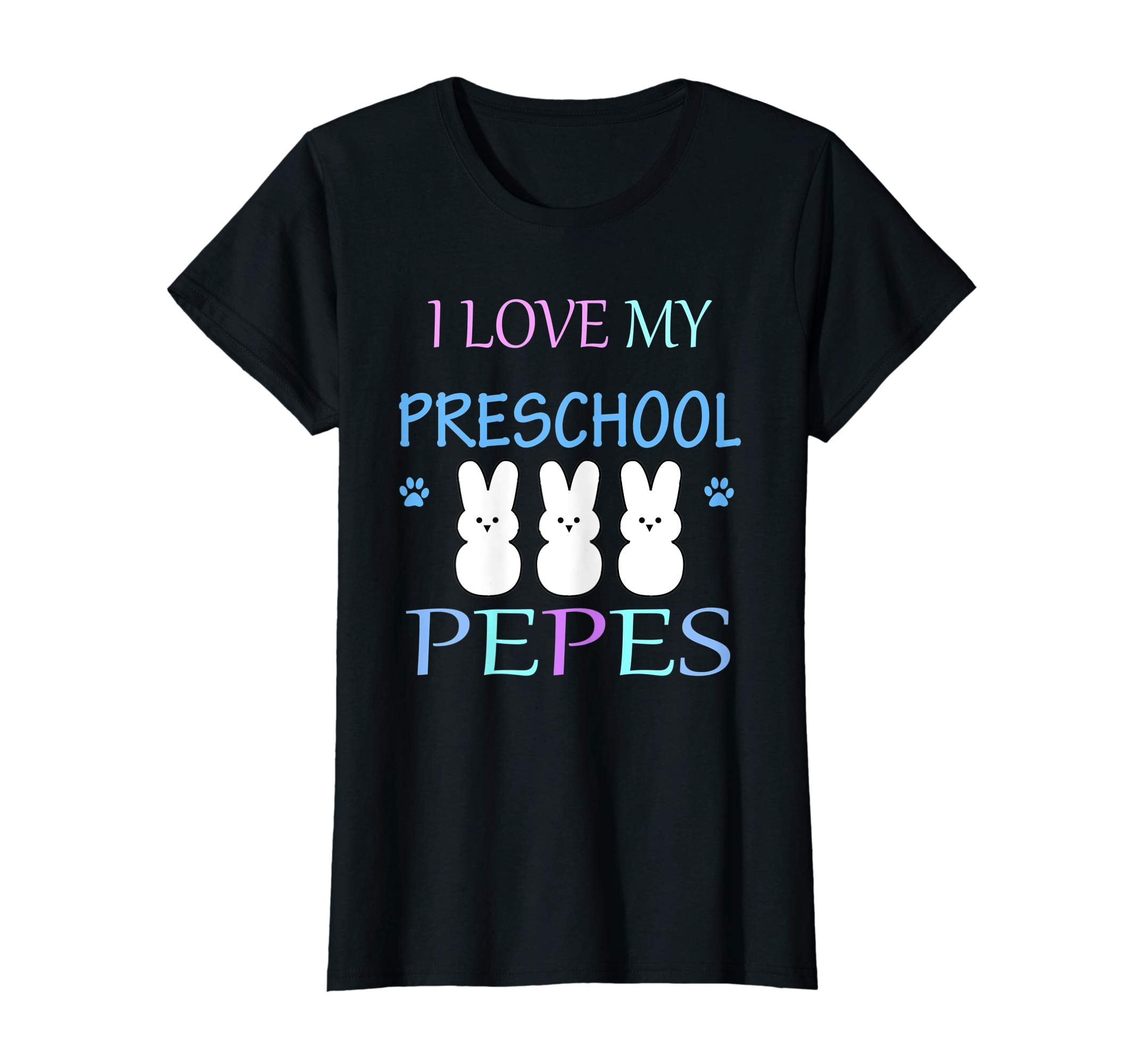 I love My Preschool Pepes Easter Teacher Bunny Gift Shirt