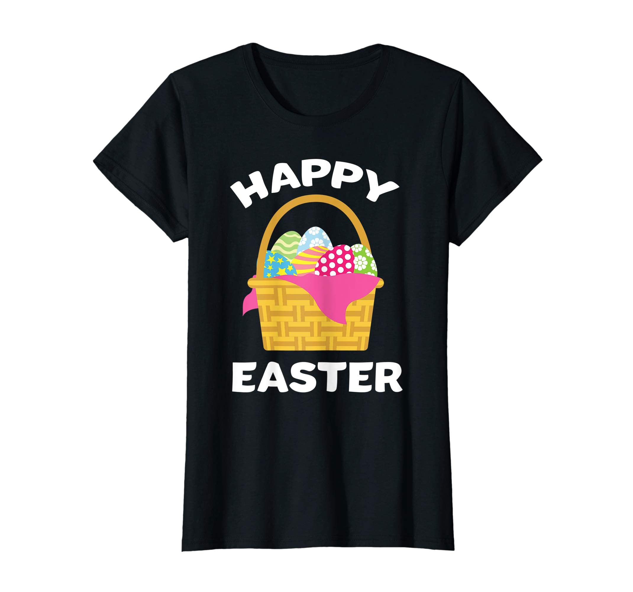 Happy Easter Colorful Egg Basket Gift T-Shirt