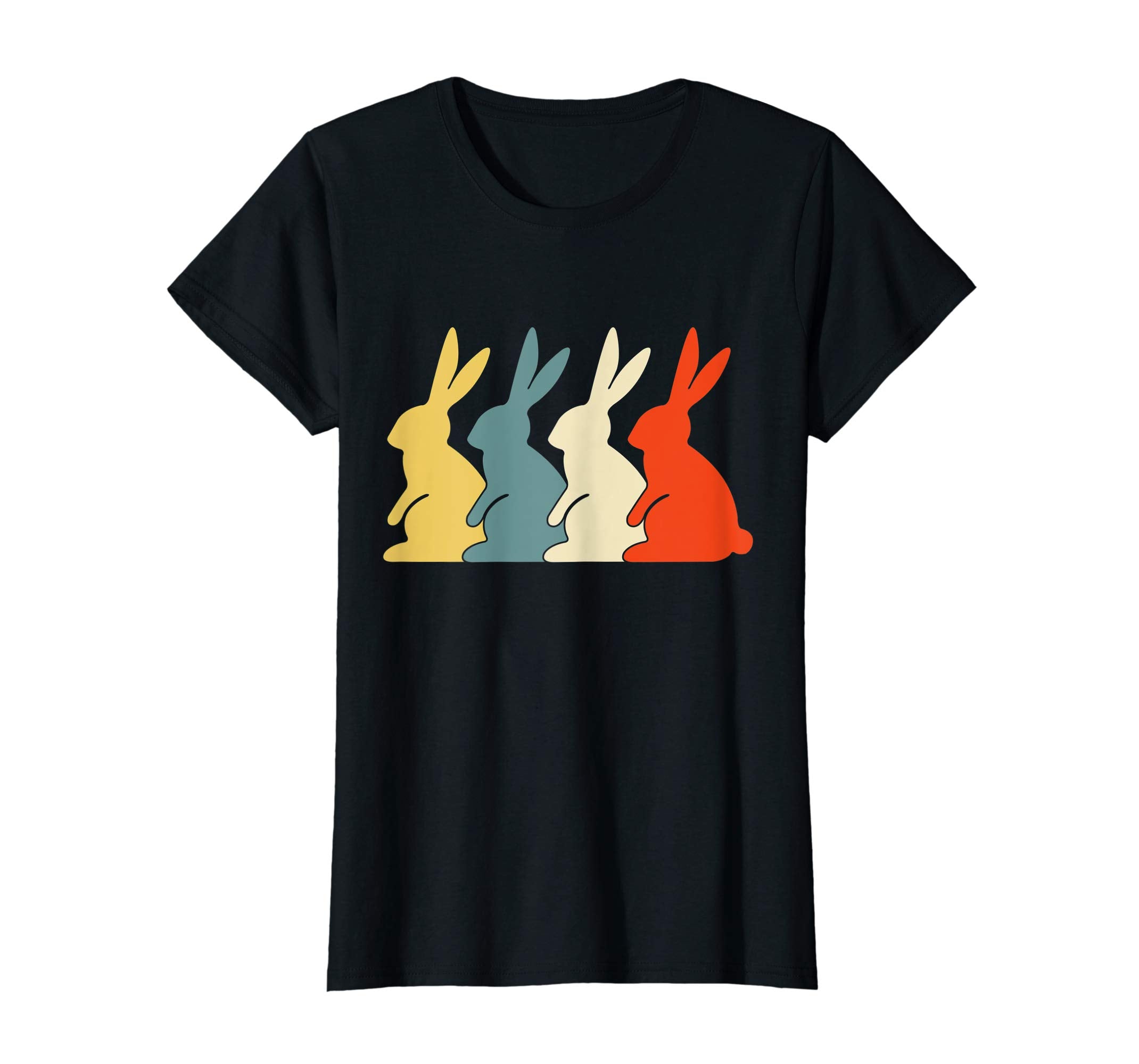 Vintage Retro Bunny Rabbit Lover T-Shirt Easter Day