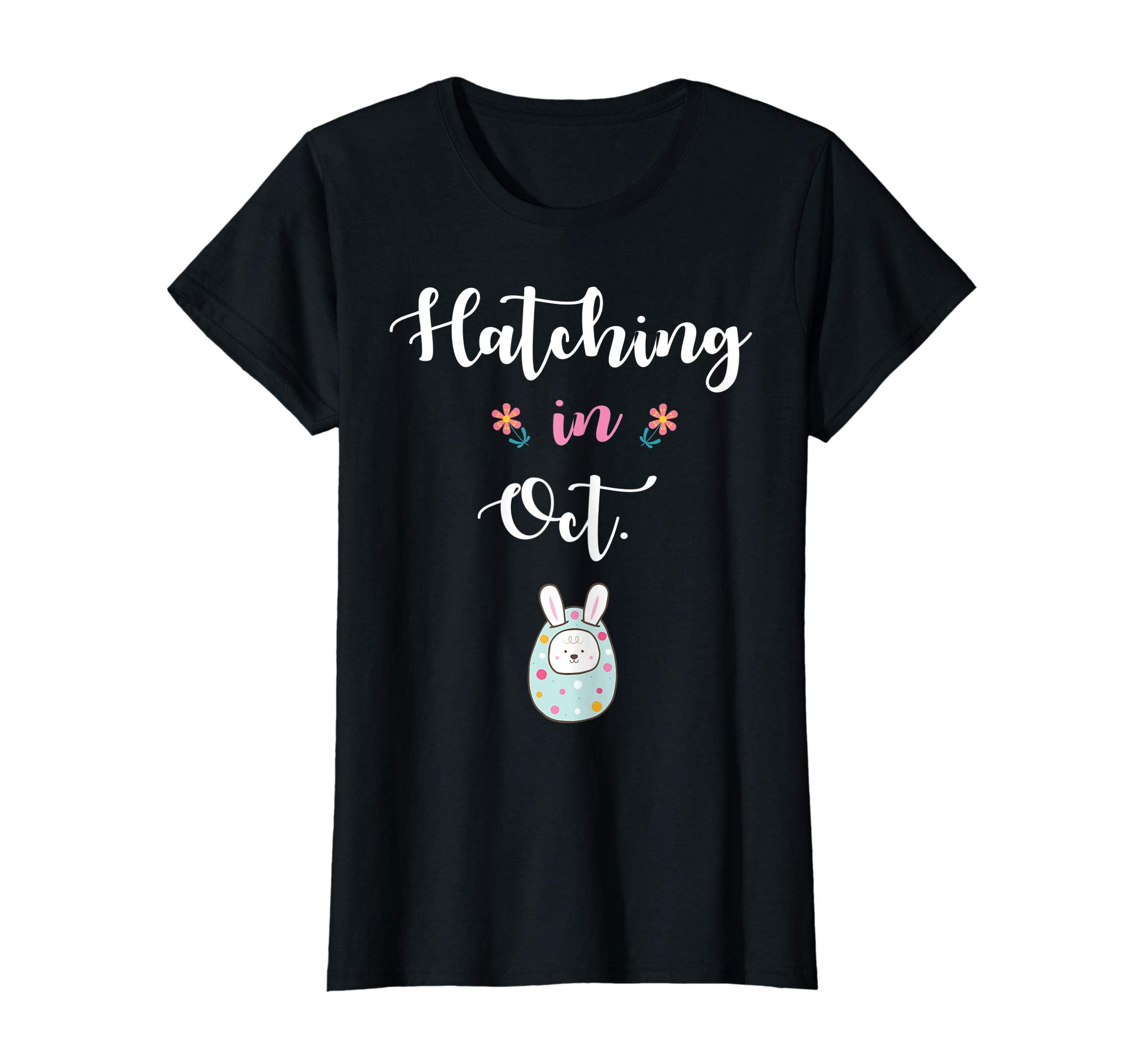 Pregnancy Kid Bunny In Easter Egg Hatching In October Shirt