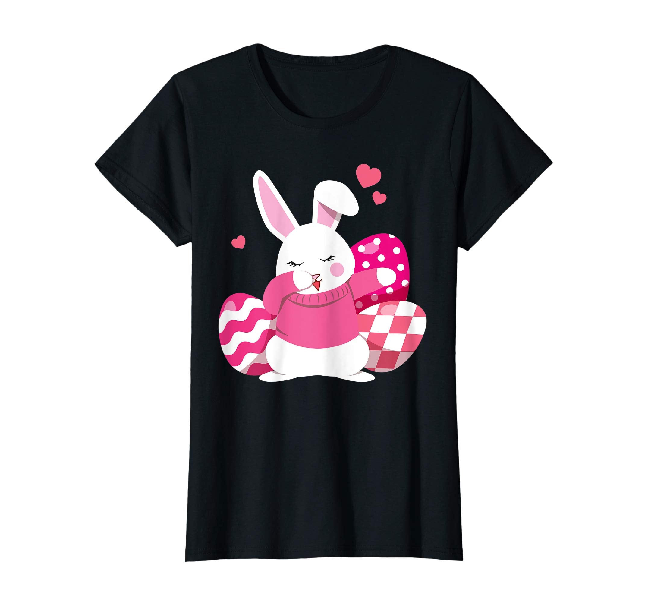Cute Eggs Easter Bunny Dabbing Shirt Rabbit For Girls Women