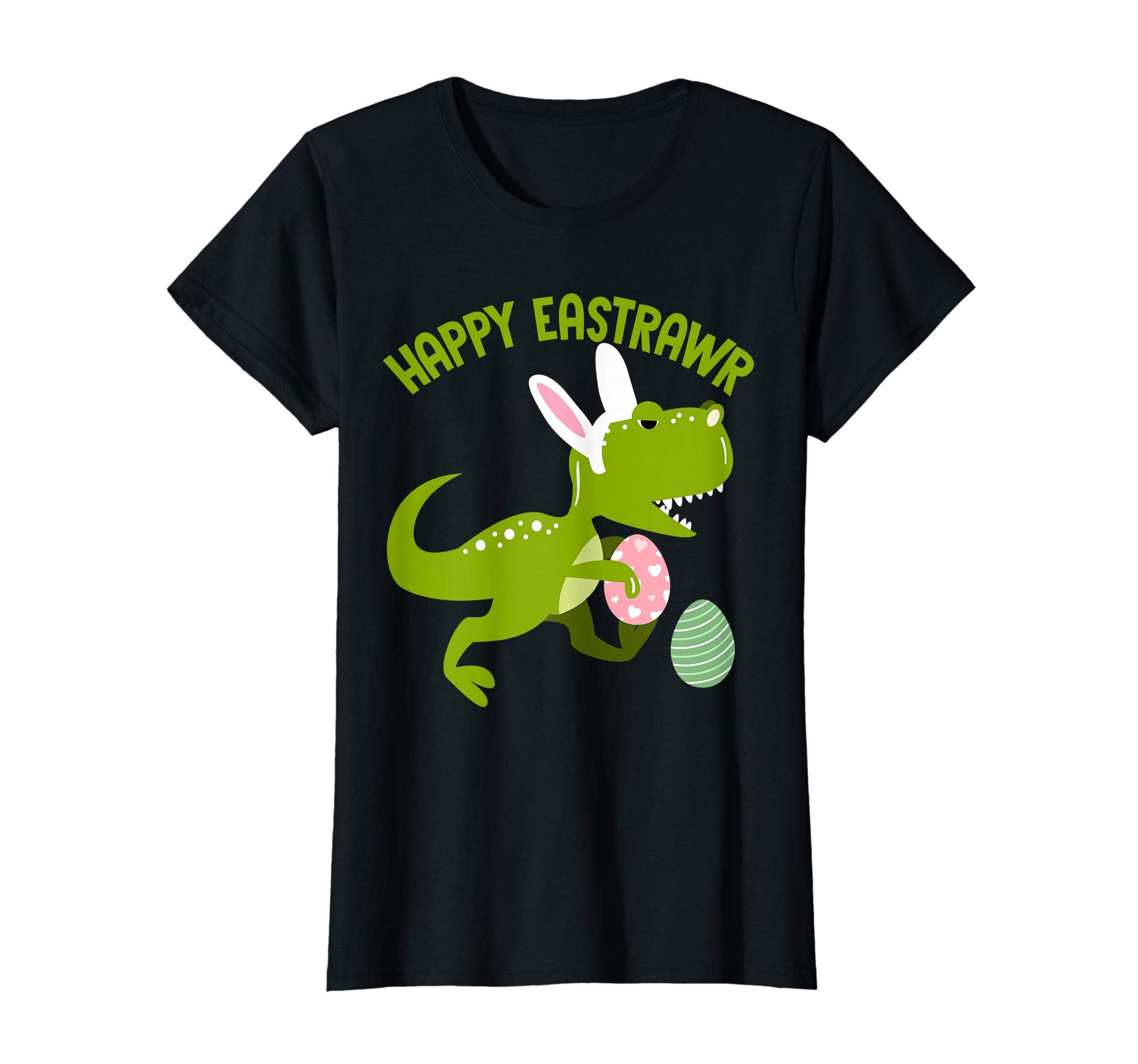 Happy Eastrawr Funny Easter Bunny T-Rex Dinosaur Pun T-Shirt