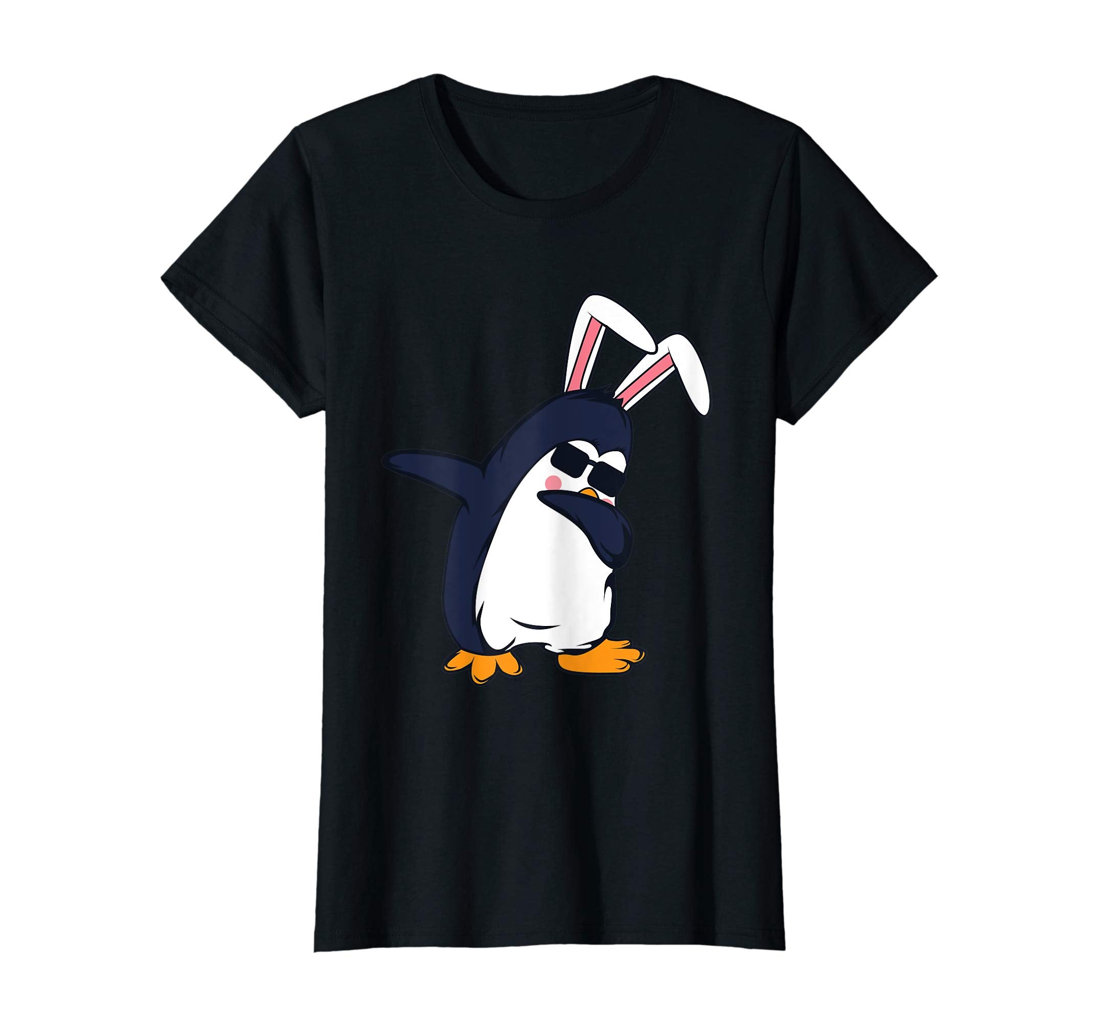 Dabbing Penguin Easter Bunny Dab Costume T-Shirt