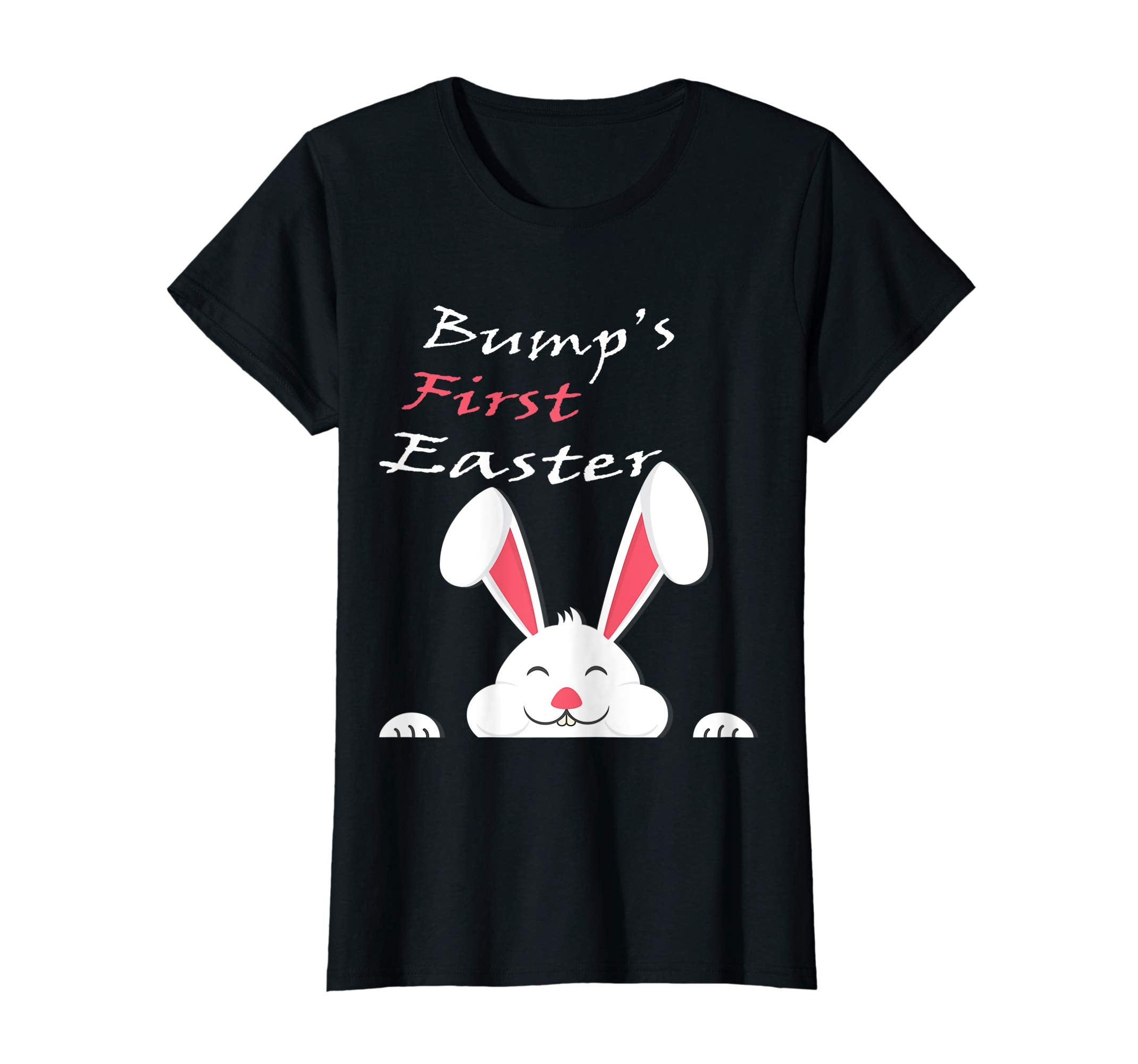 Bumps First Easter Tshirt Adorable Pregnancy Pastel Bunny