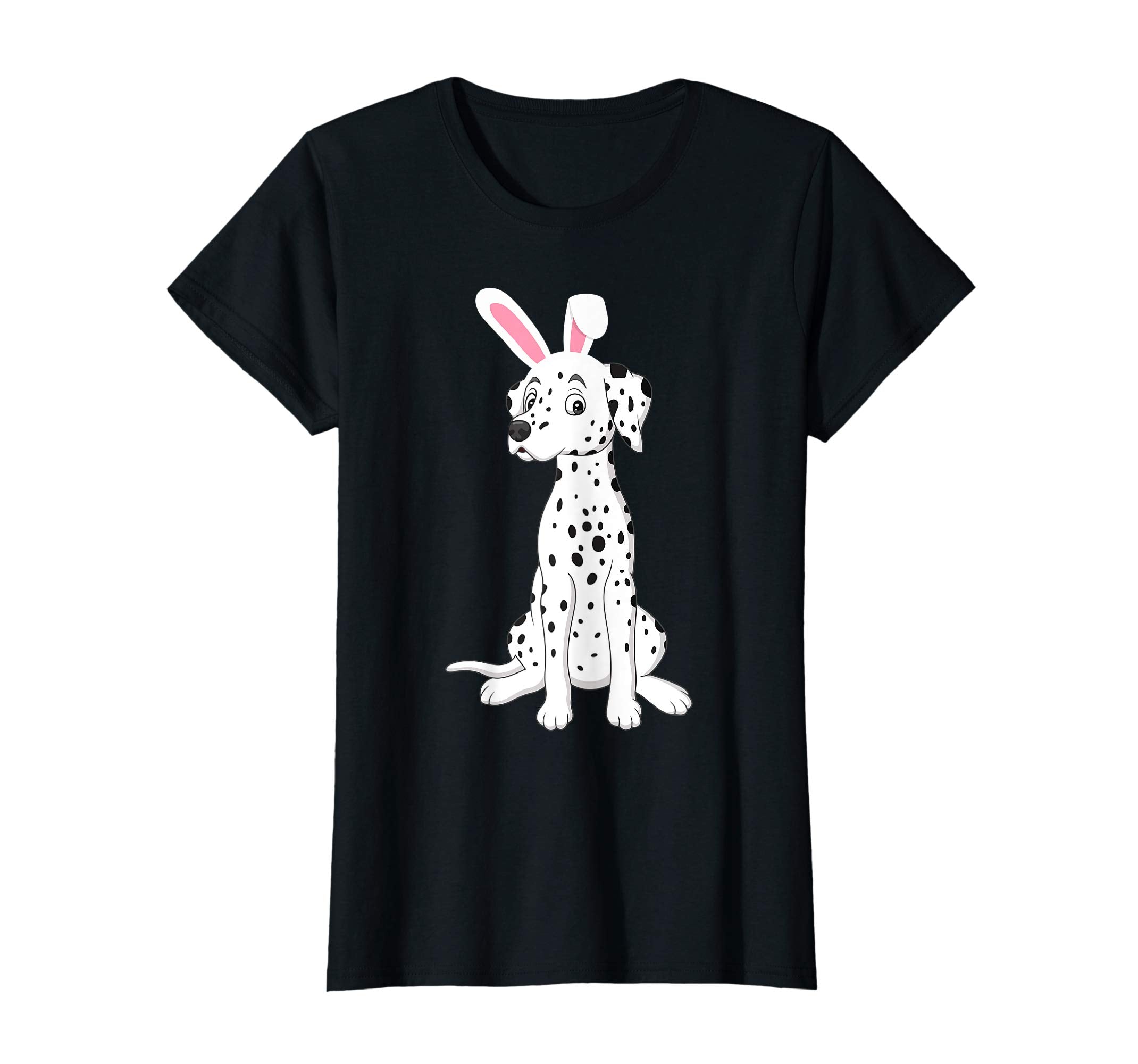 Dalmatian Dog With Bunny Rabbit Hat Easter Happy Day Shirt