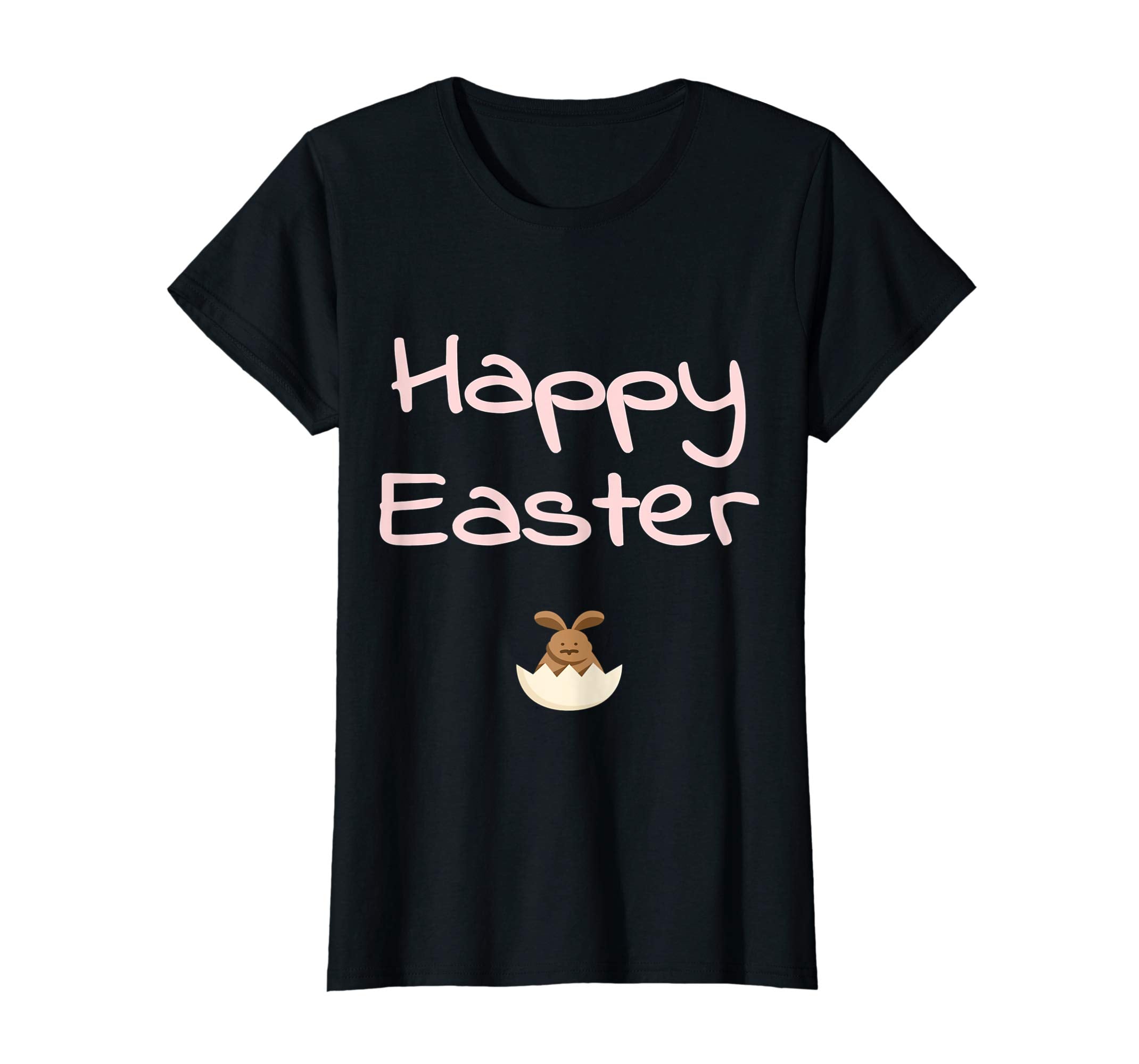 Happy Easter T Shirt with Easter bunny