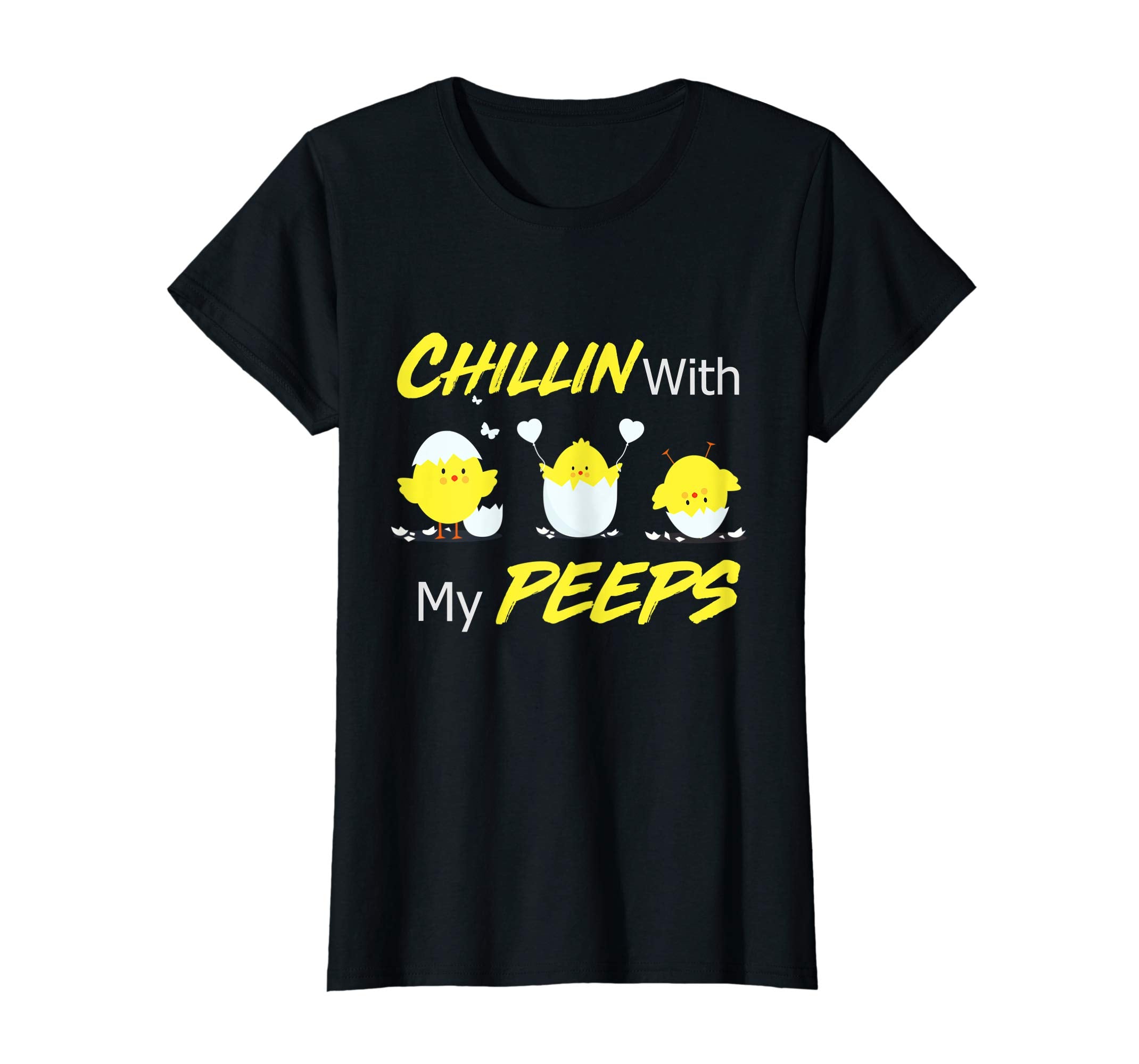 Chillin With My Peeps Funny Easter Day Easter Bunny T-Shirts