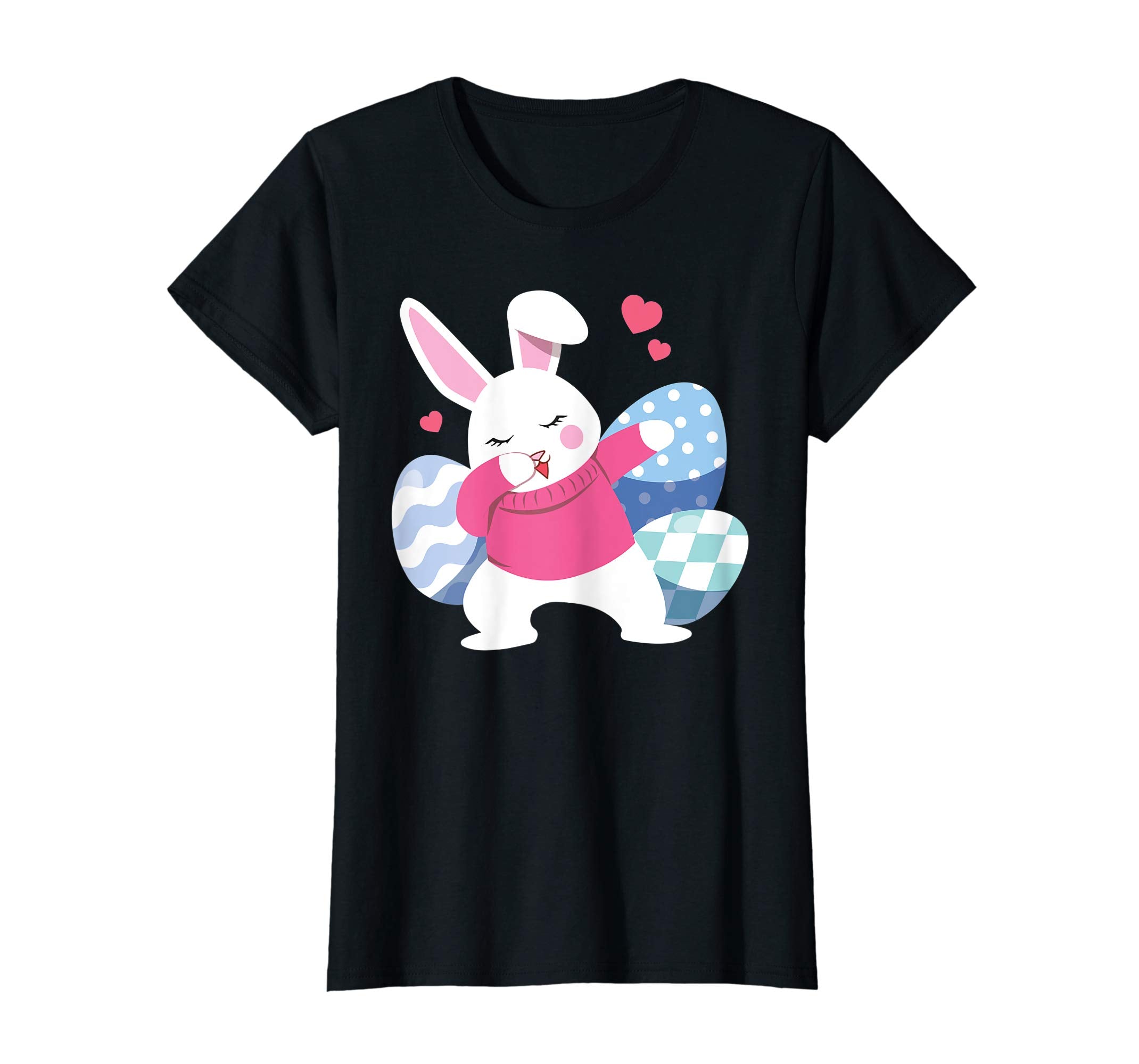 Eggs Easter Bunny Dabbing Shirt Rabbit For Kids Girls