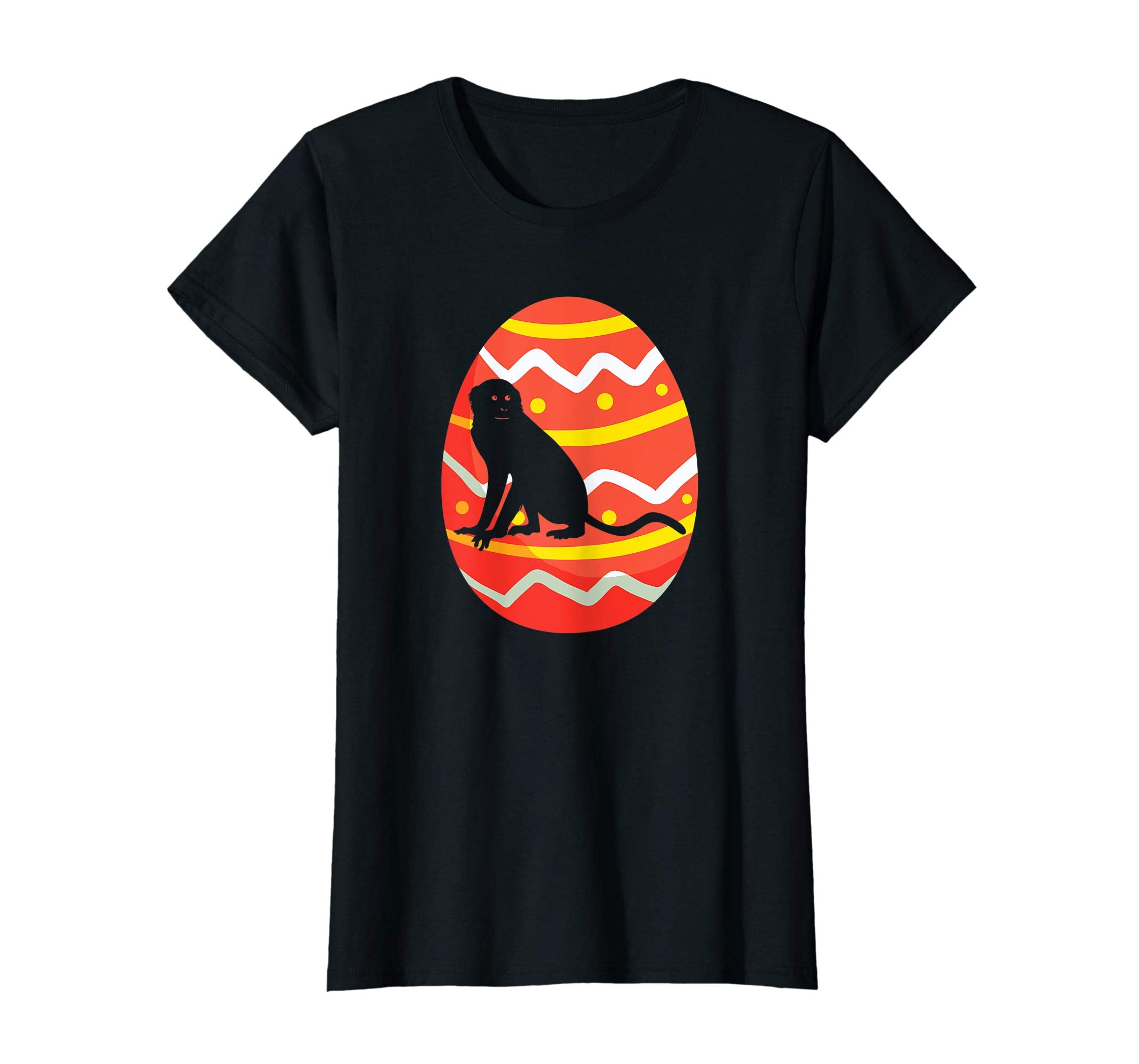 Happy Monkey Easter Egg Bunny T-Shirt for Kids Boys Girls