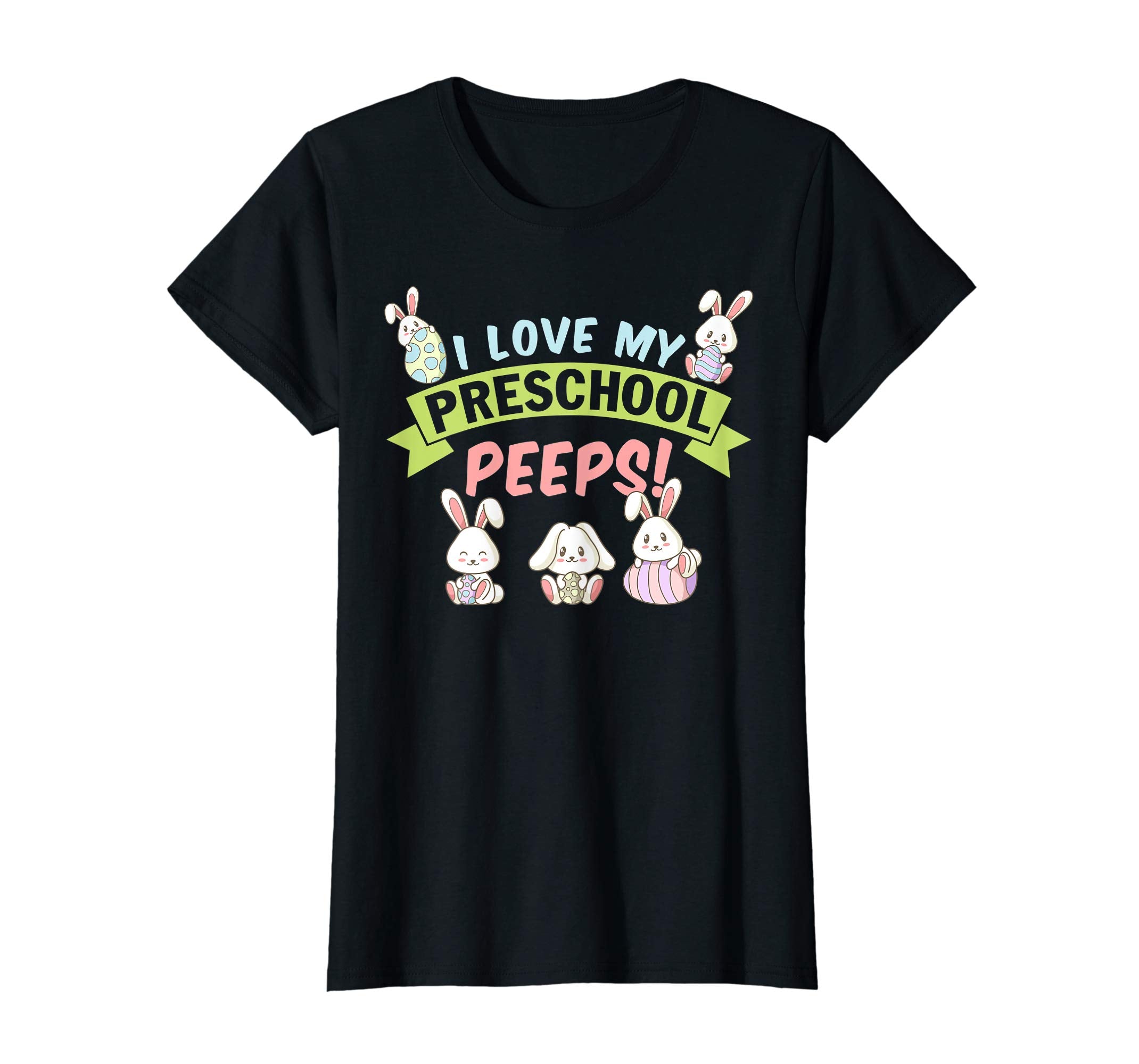 I Love My Preschool Peeps Bunnies Easter Teacher Shirt