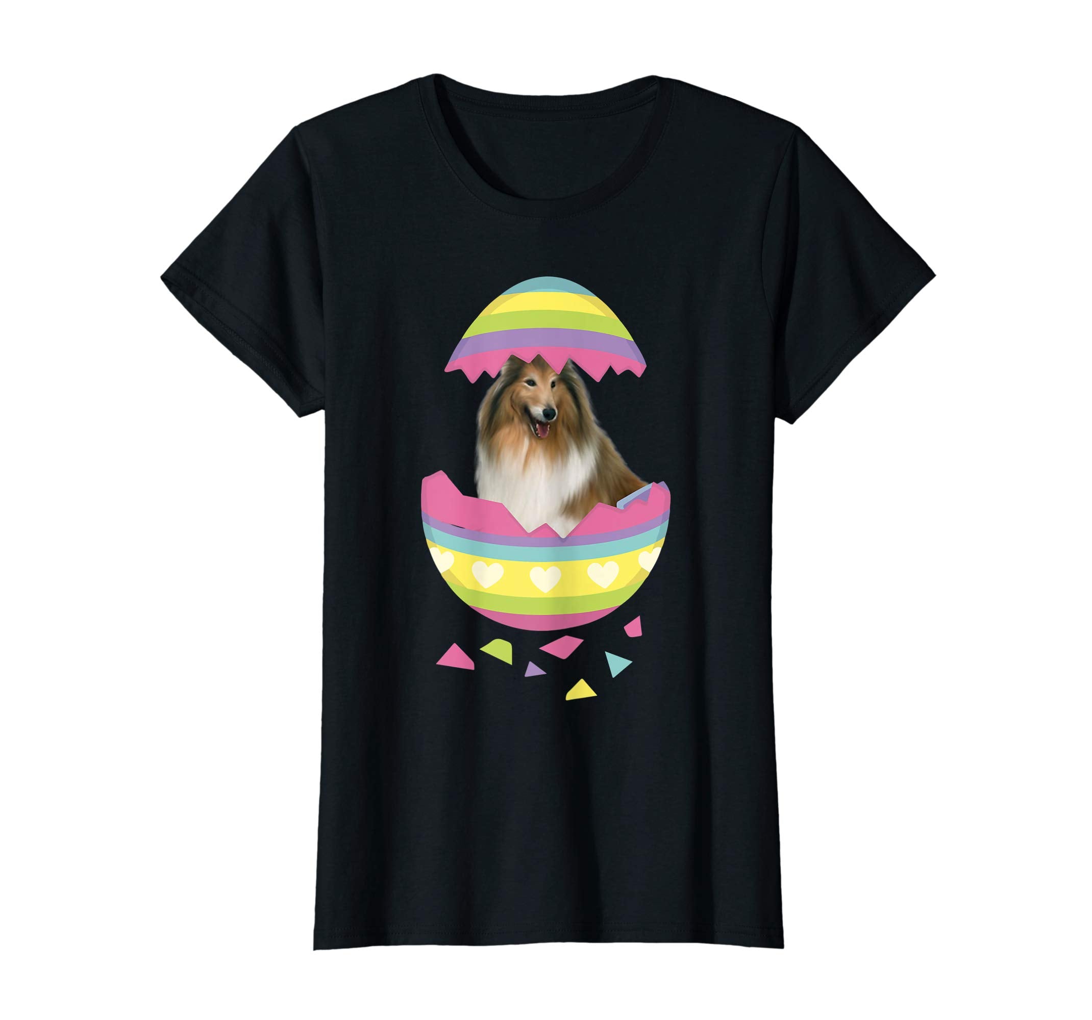 Collie Easter Egg T-Shirt Dog Lover