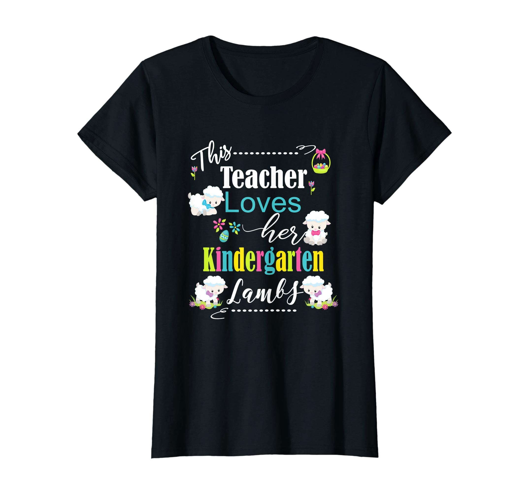 Kindergarten Teacher Easter School Shirt Cute Love My Lambs