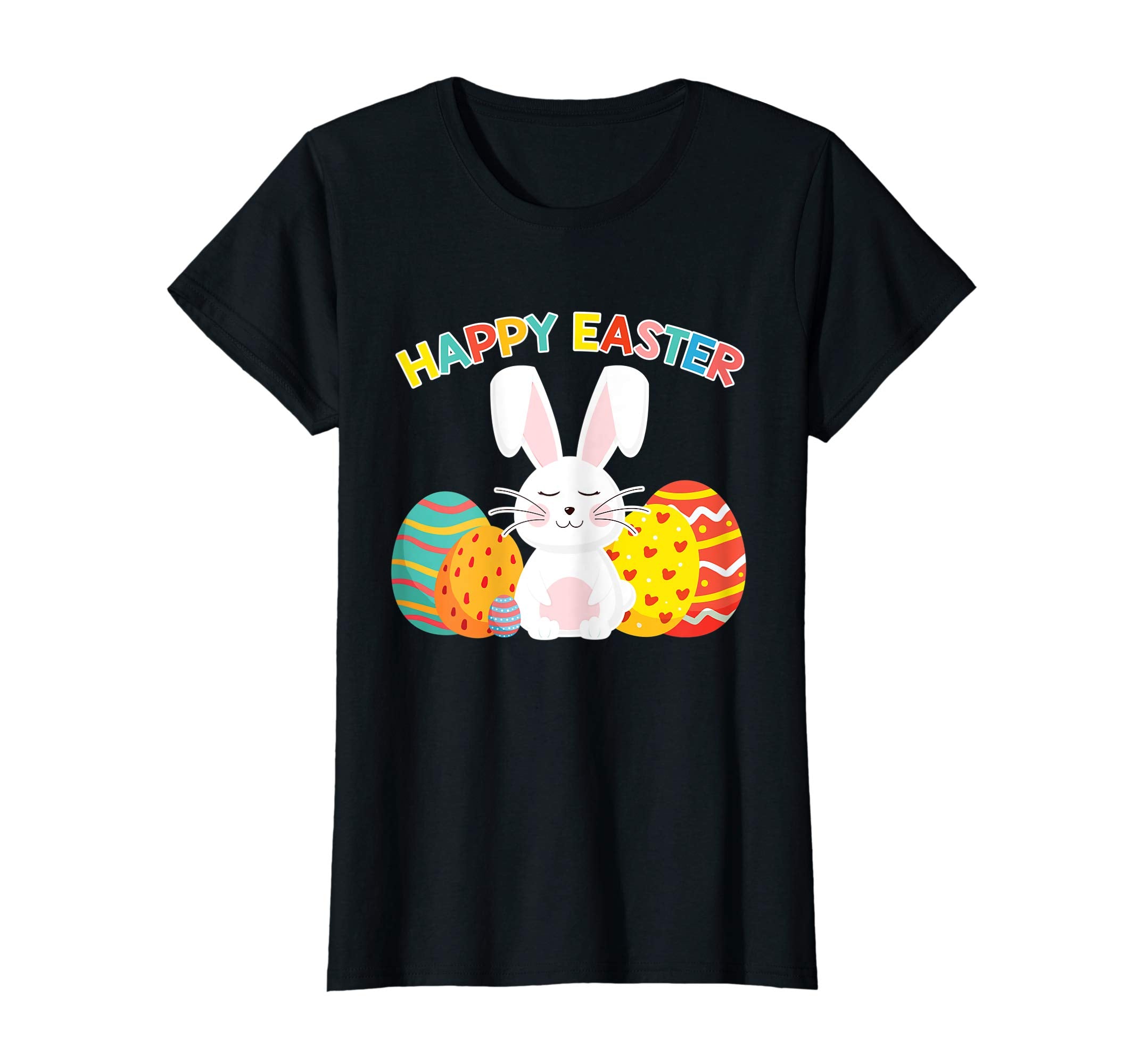 Happy Easter Shirt For Boys Girls Women Men Colorful Eggs