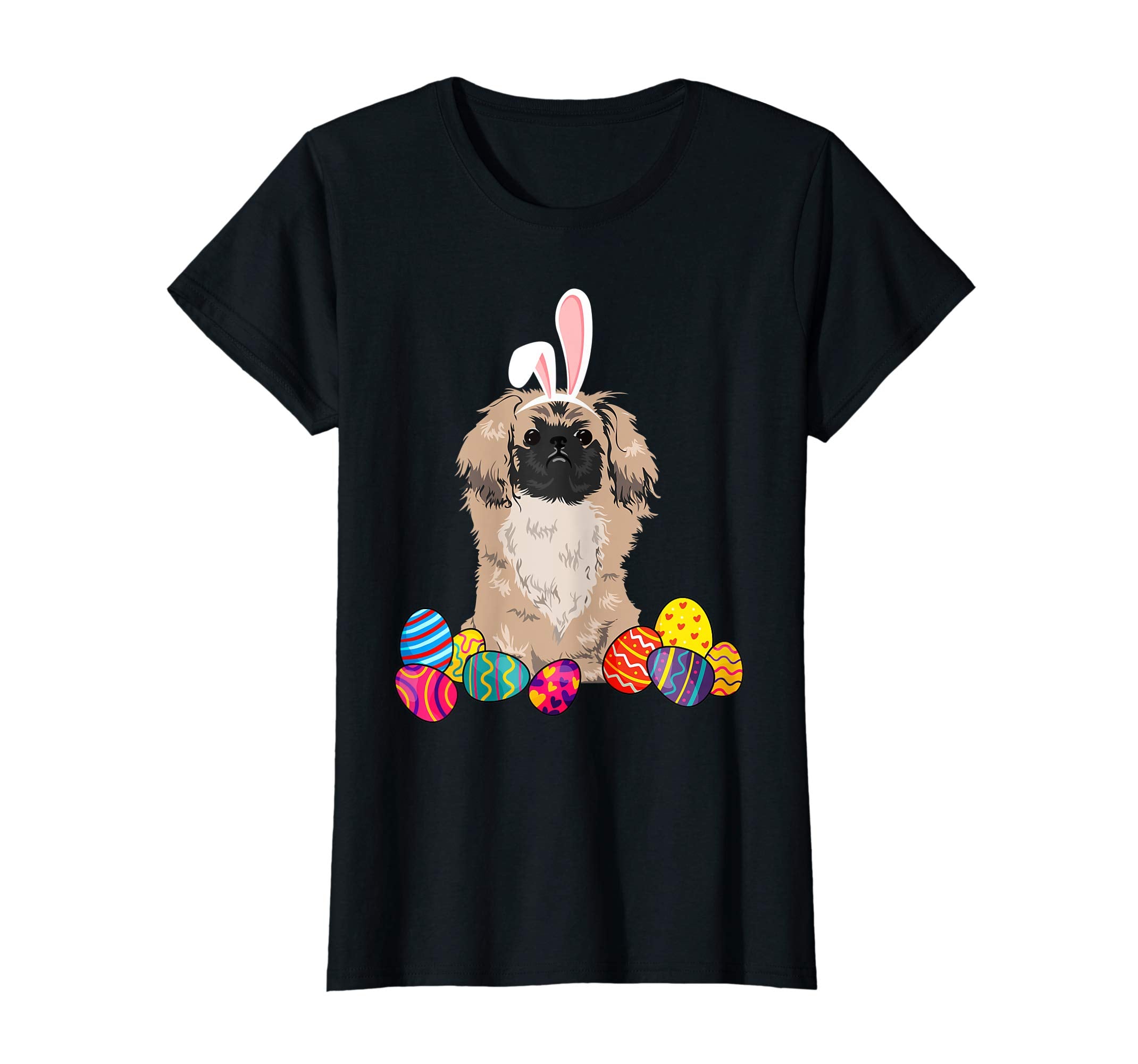 Pekingese Bunny Ear With Egg Easter Easter Day Shirt