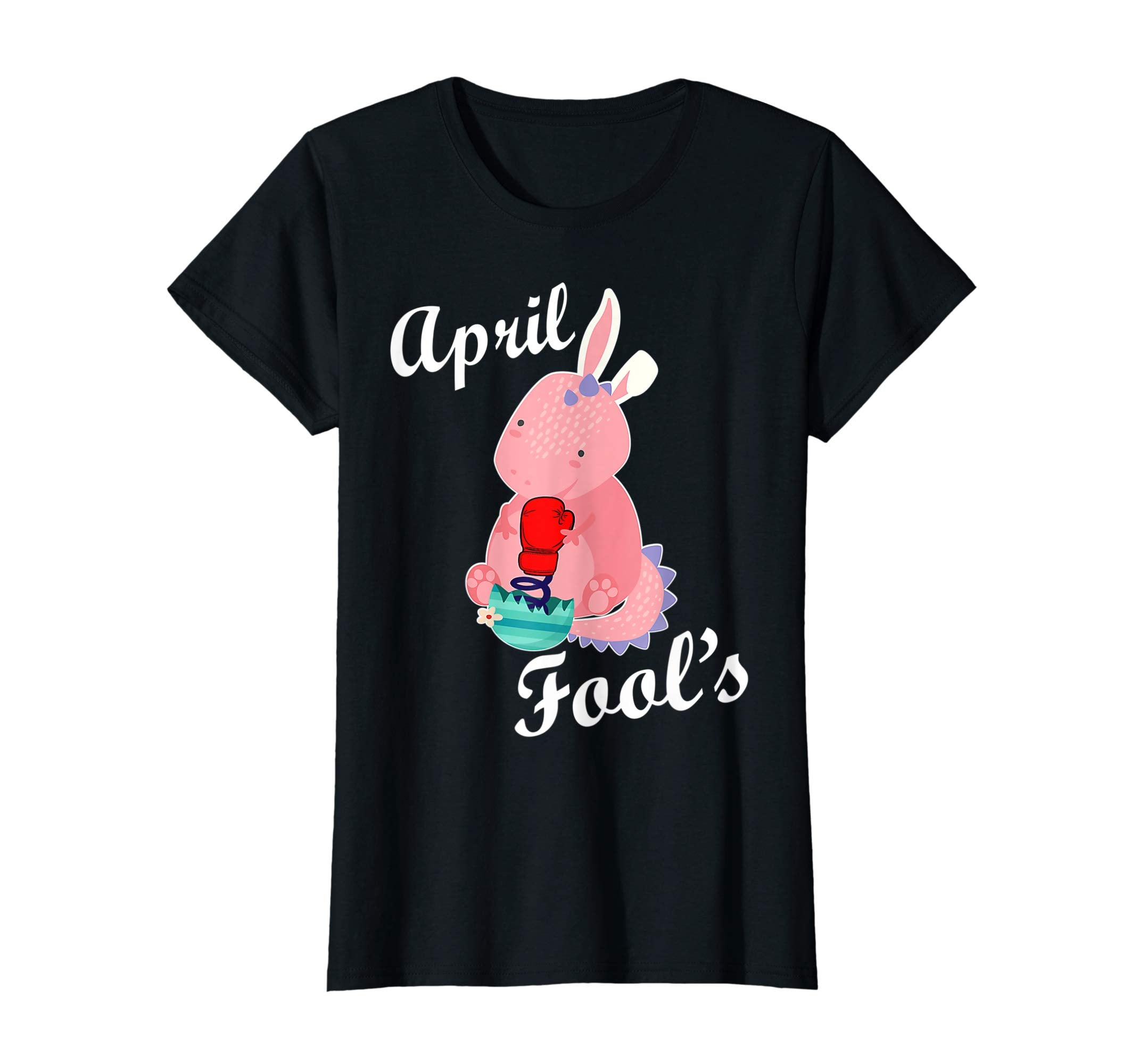 Bunny Dinosaur Trex Happy April Fools Easter Day Shirt