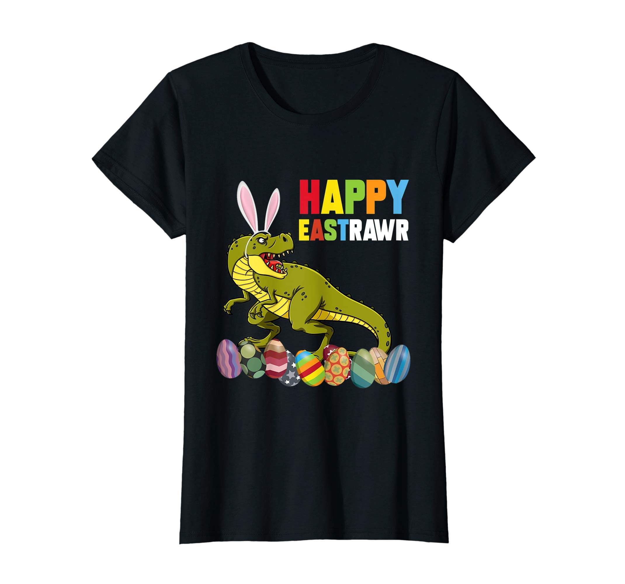 Happy Eastrawr Rex Dinosaur Easter with Bunny and Egg Shirt
