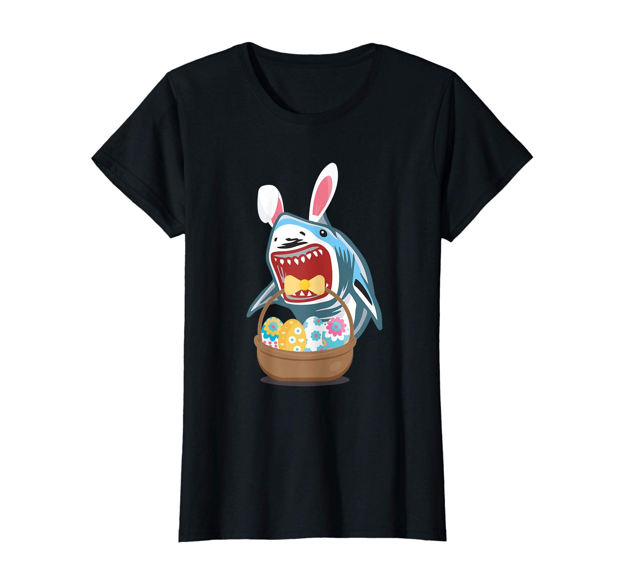 Easter Shark Bunny Ears Funny T Shirt Cute Gift For Easter