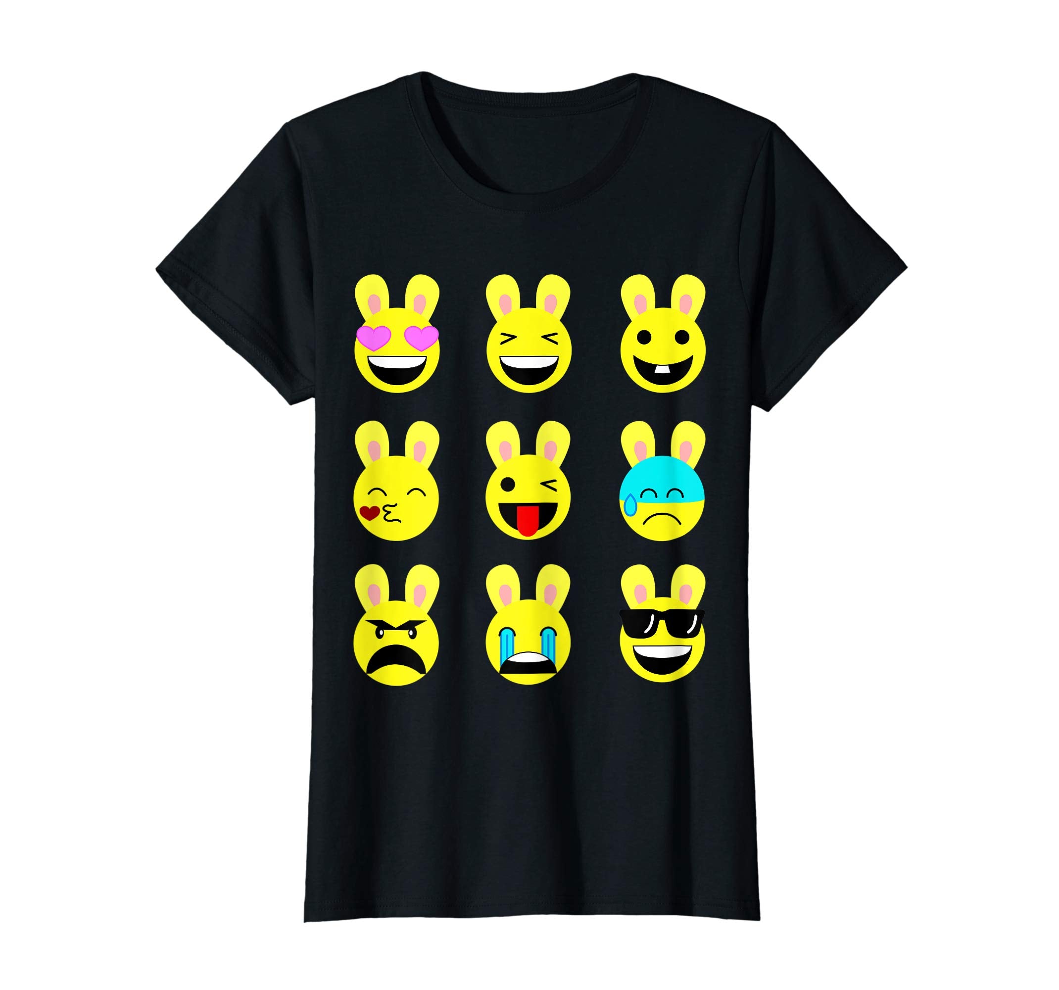 Cool Funny Emoticon Emojis Easter Bunny Tee Shirt Gift