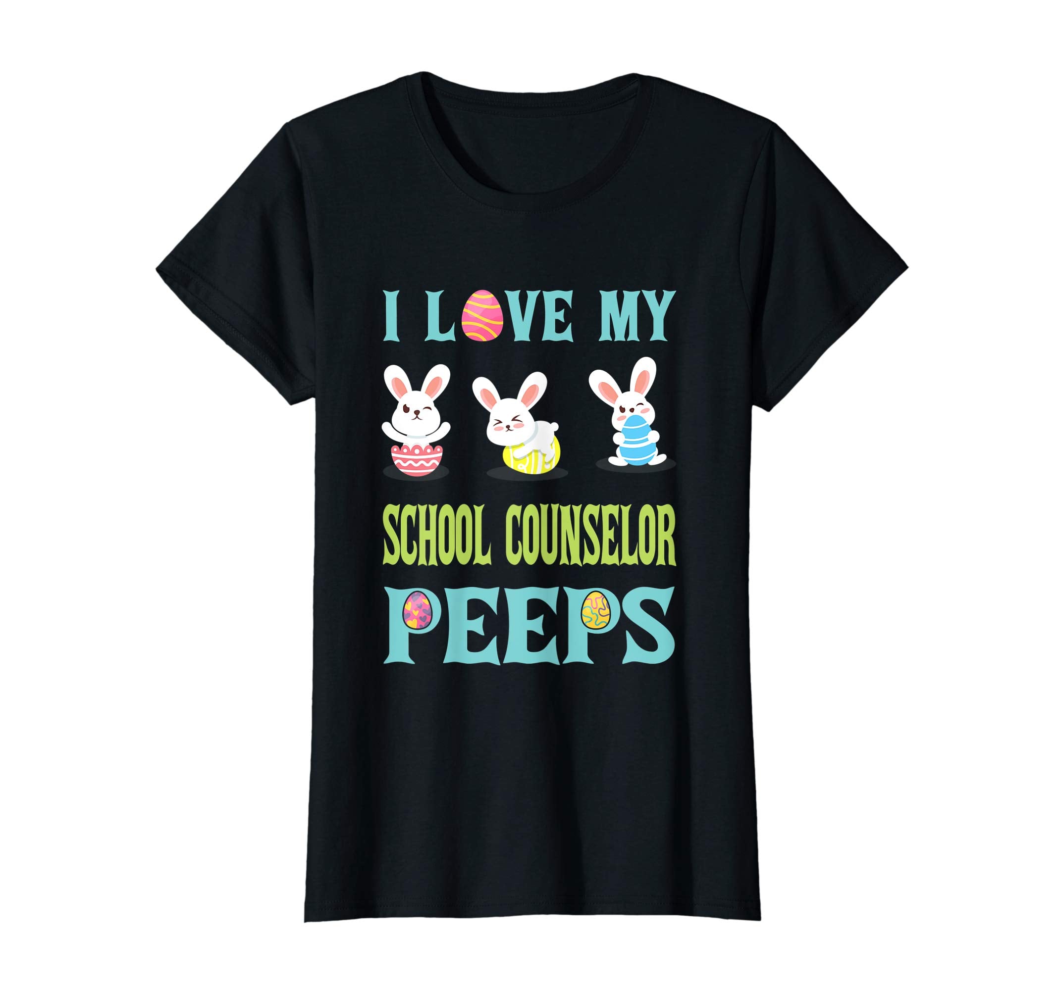 I Love My School Counselor Peeps Happy Easter Teacher Shirt