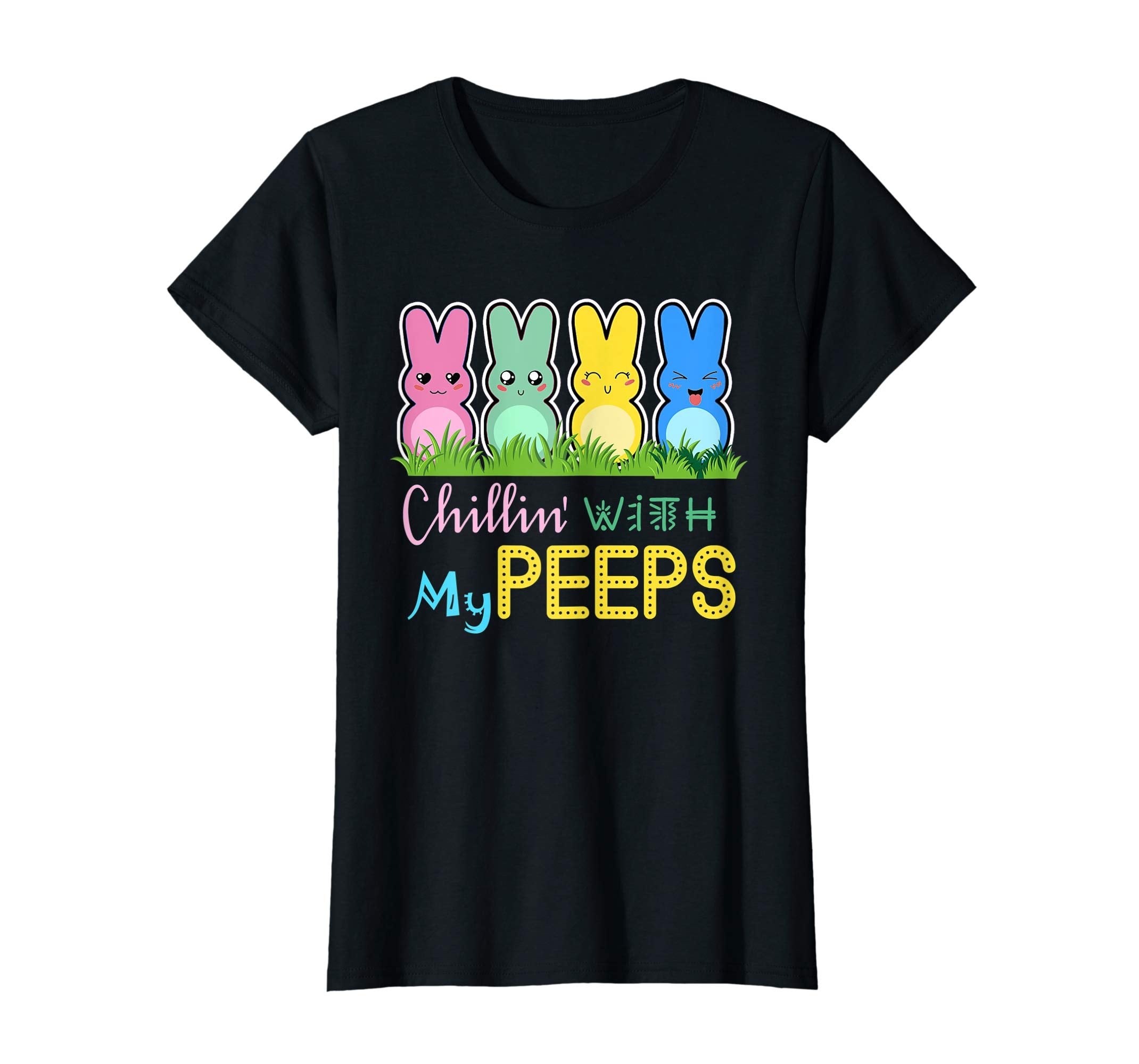 Chillin' With My Peeps Easter Bunny T-Shirt