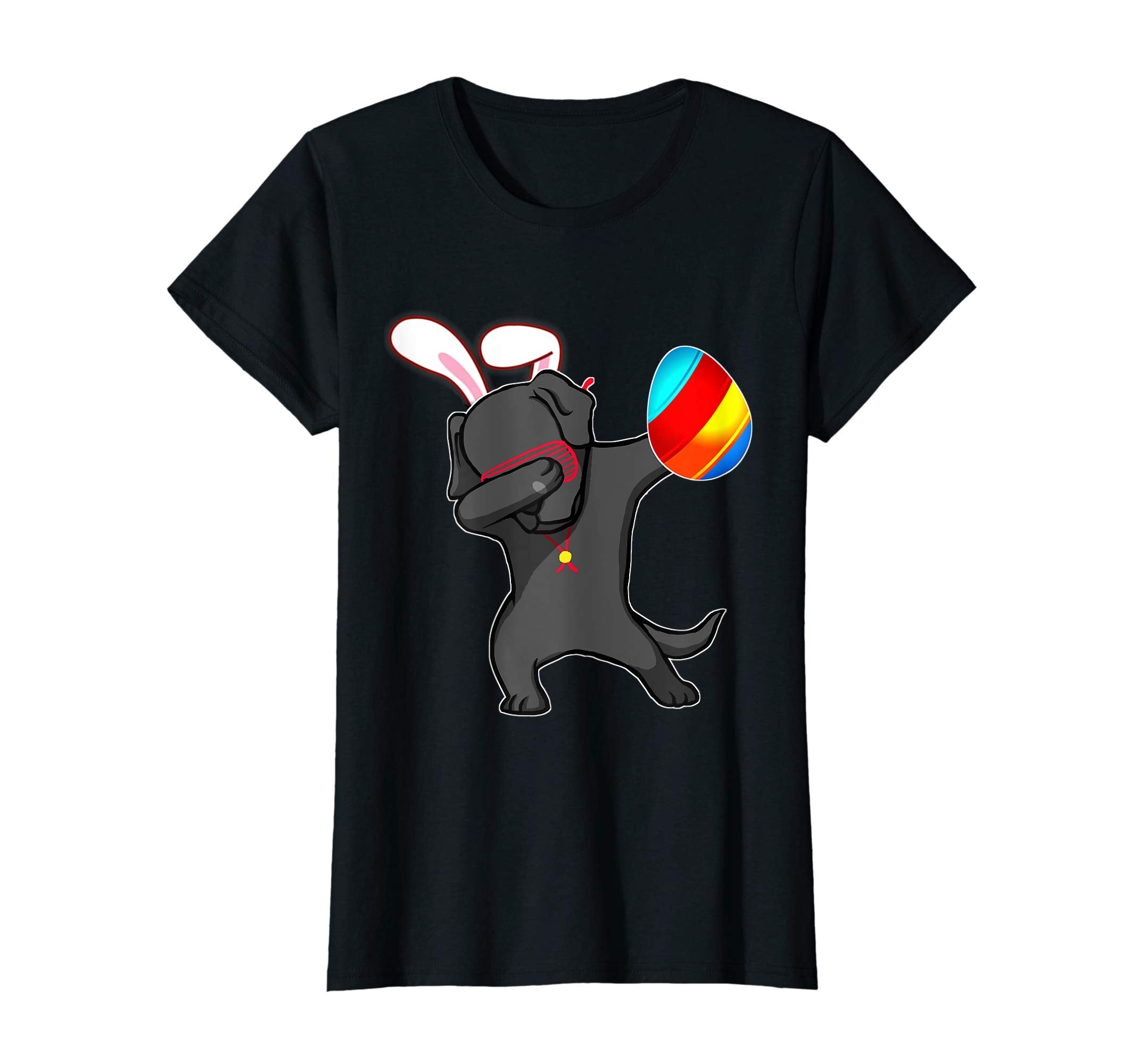Easter Bunny Dabbing Labrador Dog Tshirt Egg Ears Gift