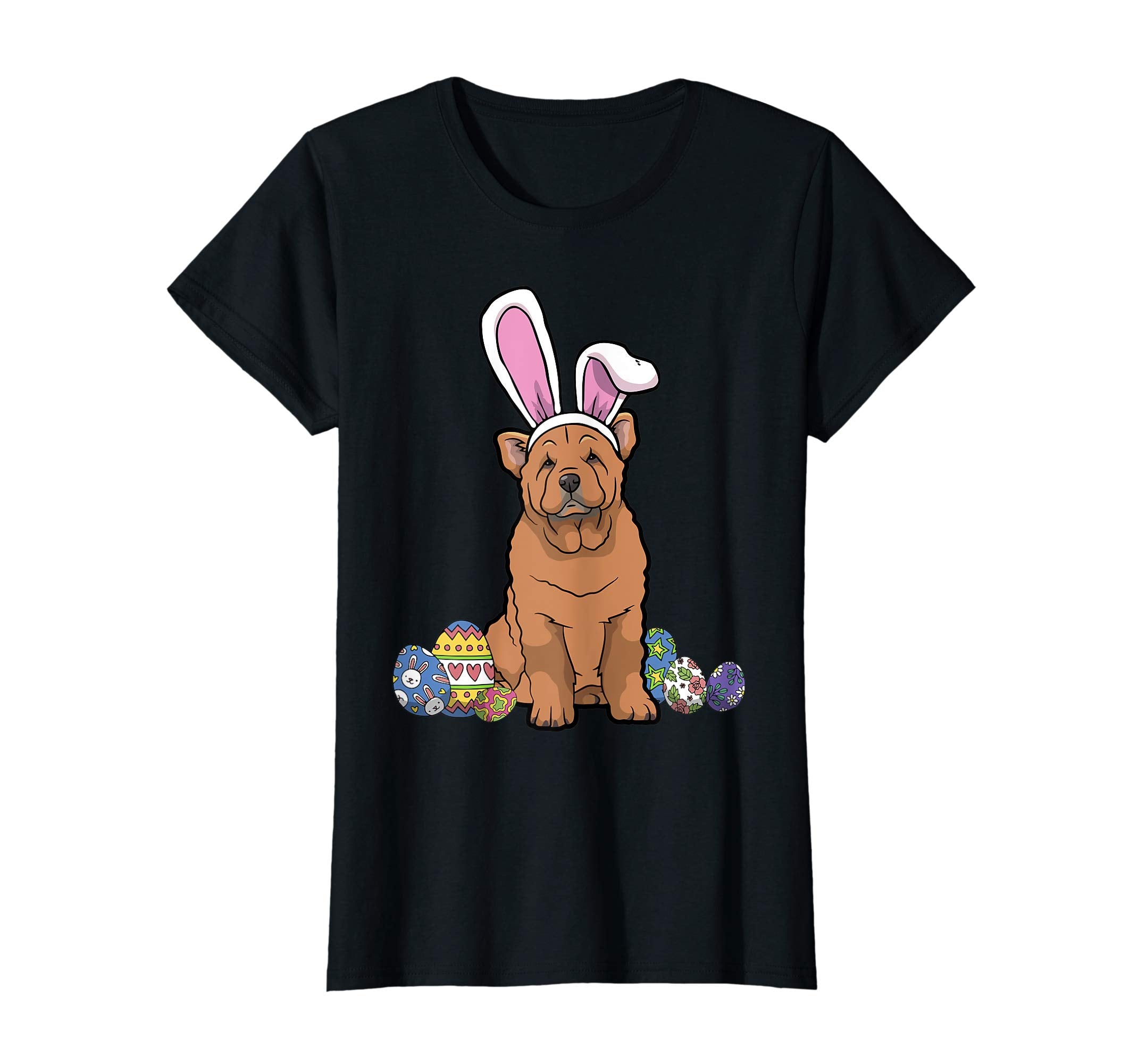 Chow Chow Dressed As Easter Bunny With Rabbit Ears T-Shirt