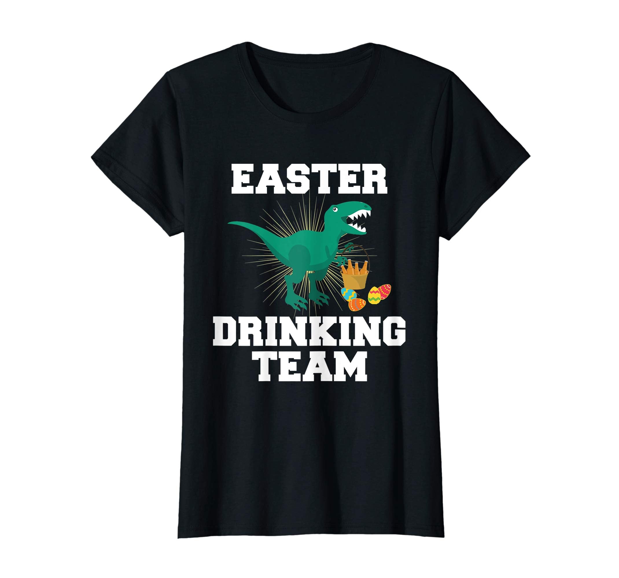 Happy Easter Drinking Team Bunny Dinosaur T-Shirt