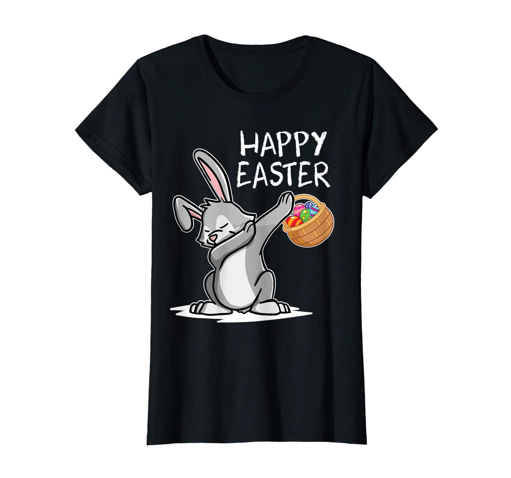 Rabbit Dabbing Dancing With Easter Eggs Shirt Happy Easter
