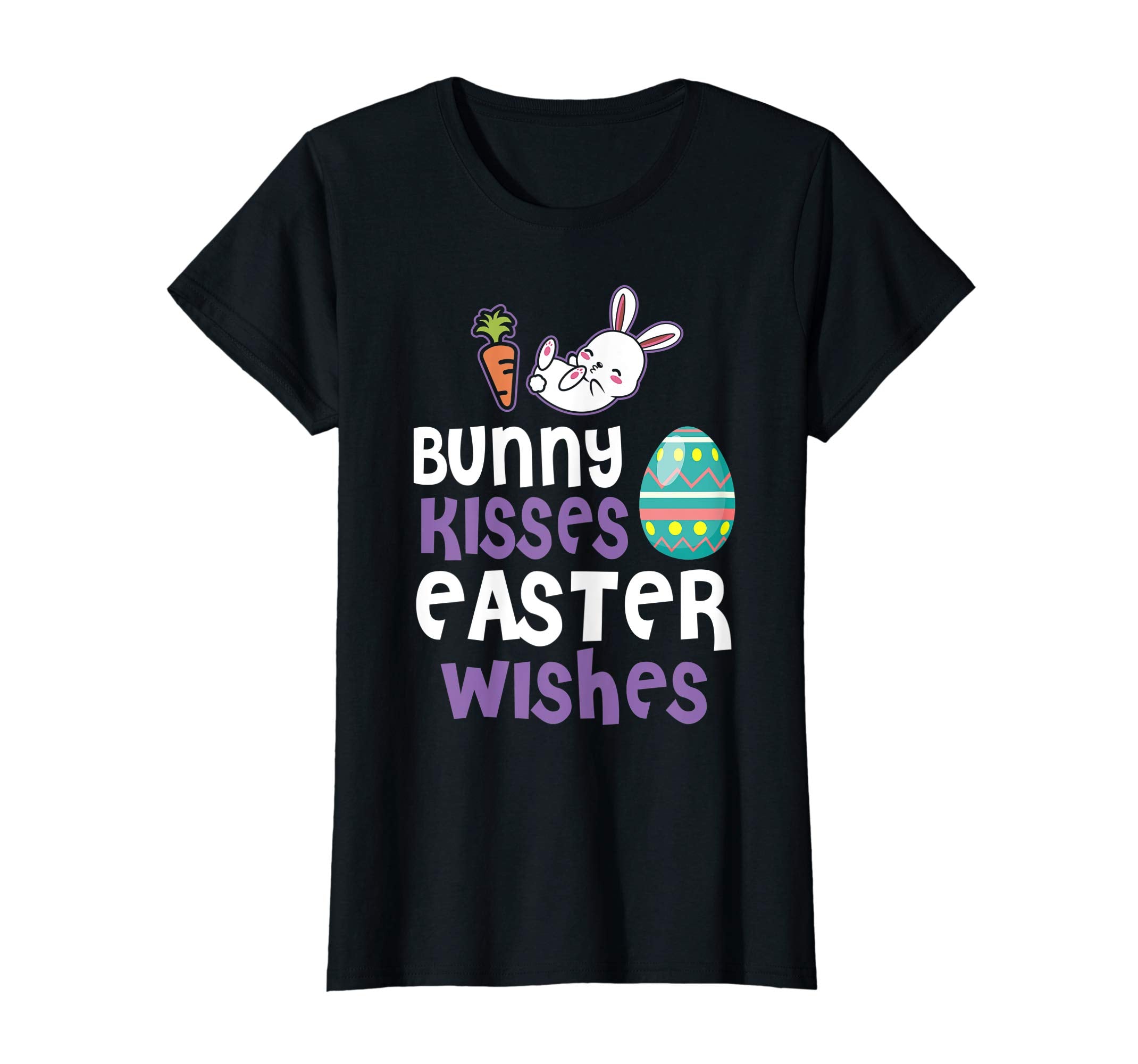 Bunny Kisses Easter Wishes Sunday Egg Hunt Hiding T Shirt