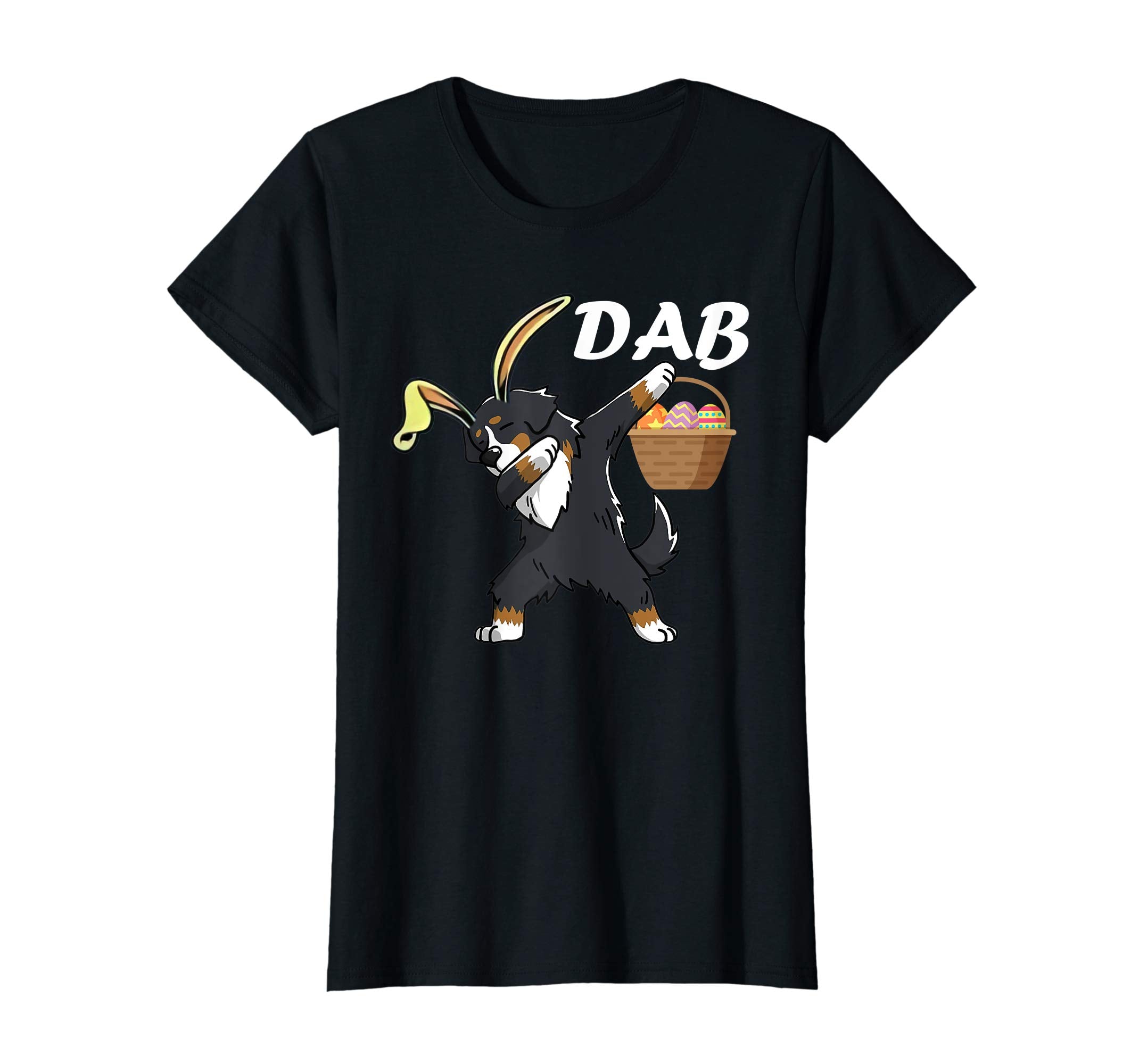 dog mittelschnauzer dabbing easter egg shirt