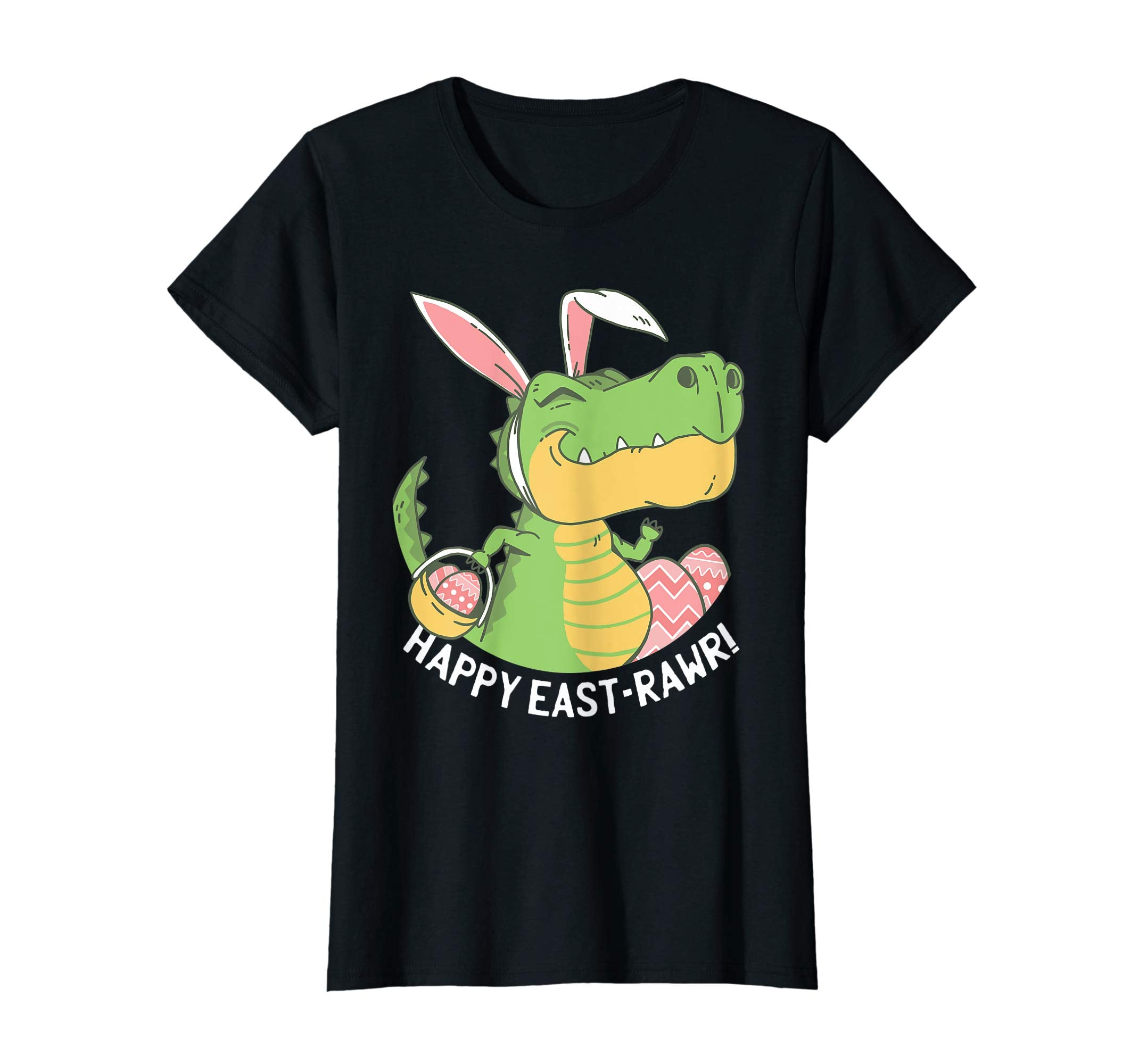 Happy Eastrawr T Rex Bunny Egg Easter Dinosaur T Shirt Kids