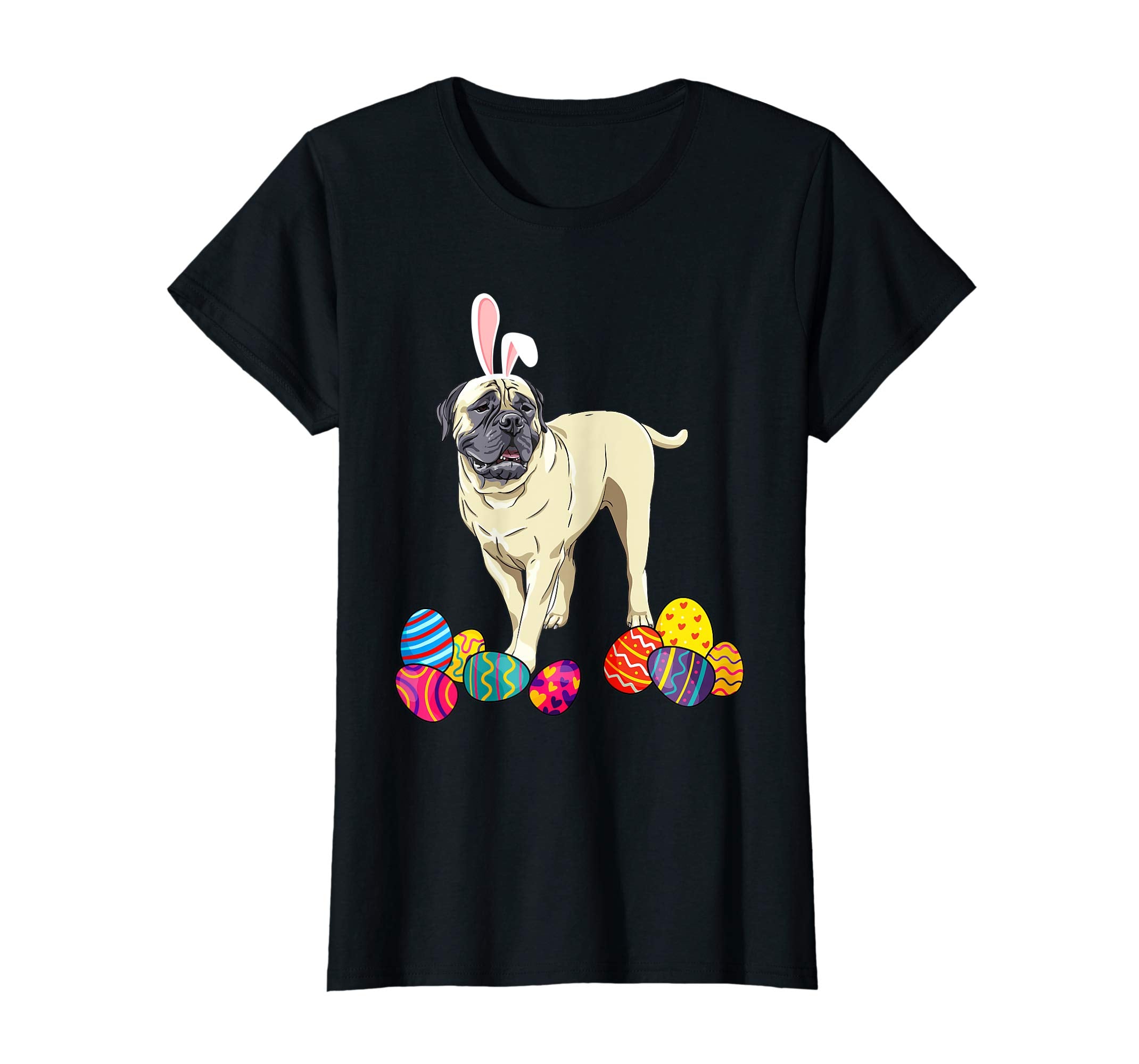 Bullmastiff Bunny Ear With Egg Easter Easter Day Shirt