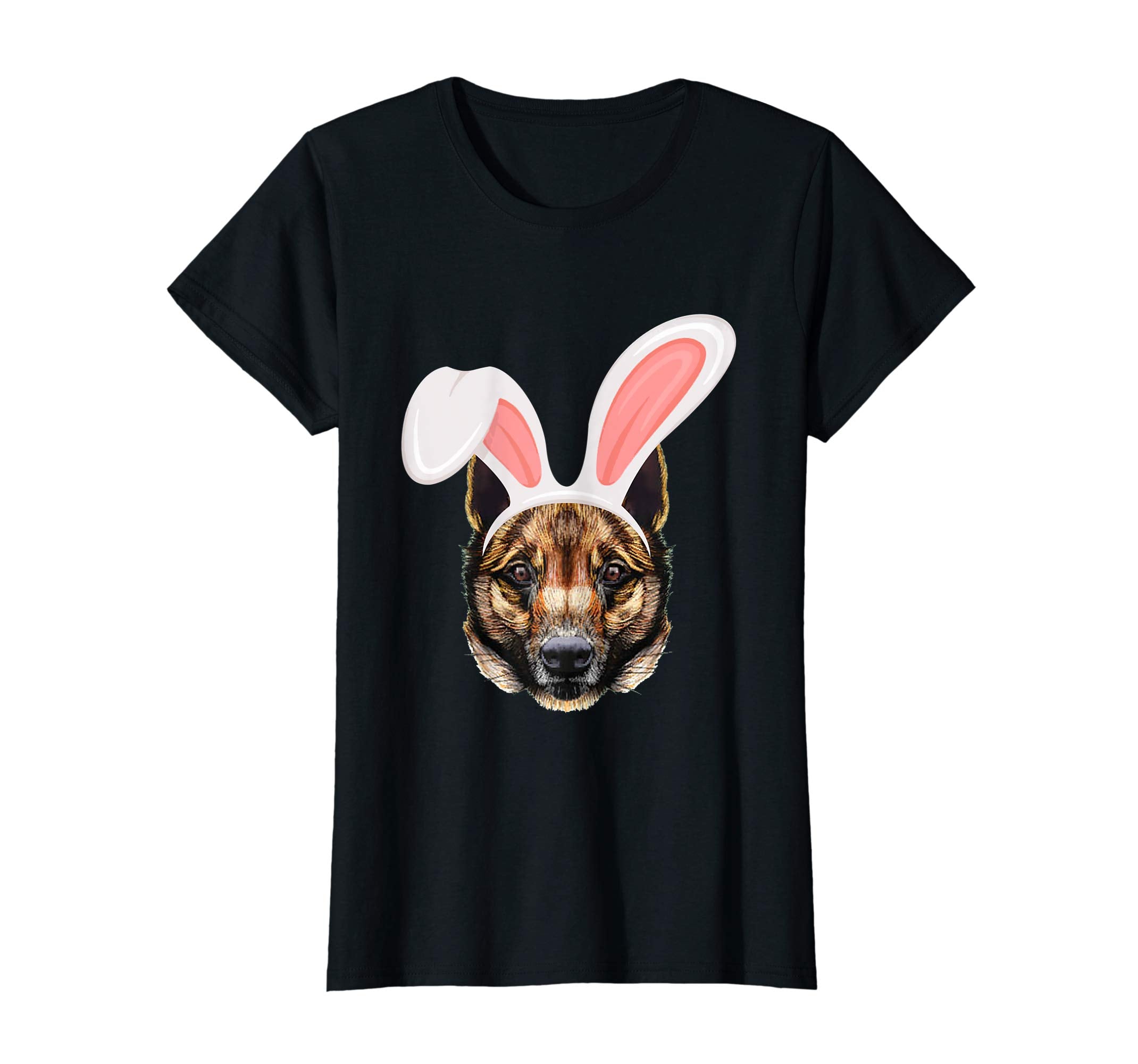 Malinois Dressed As Easter Bunny With Rabbit Ears T-Shirt