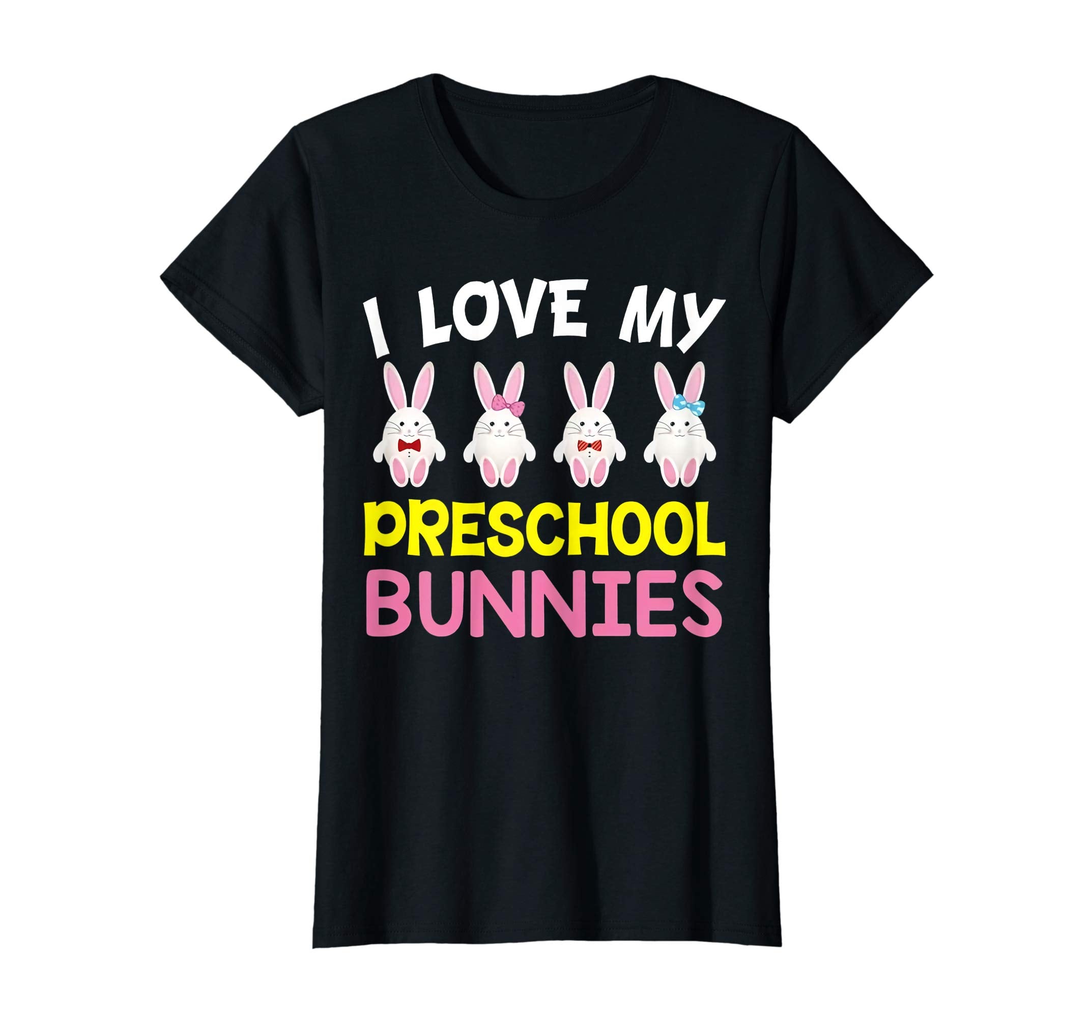 I Love My Preschool Peeps Bunnies Easter Teacher Shirt