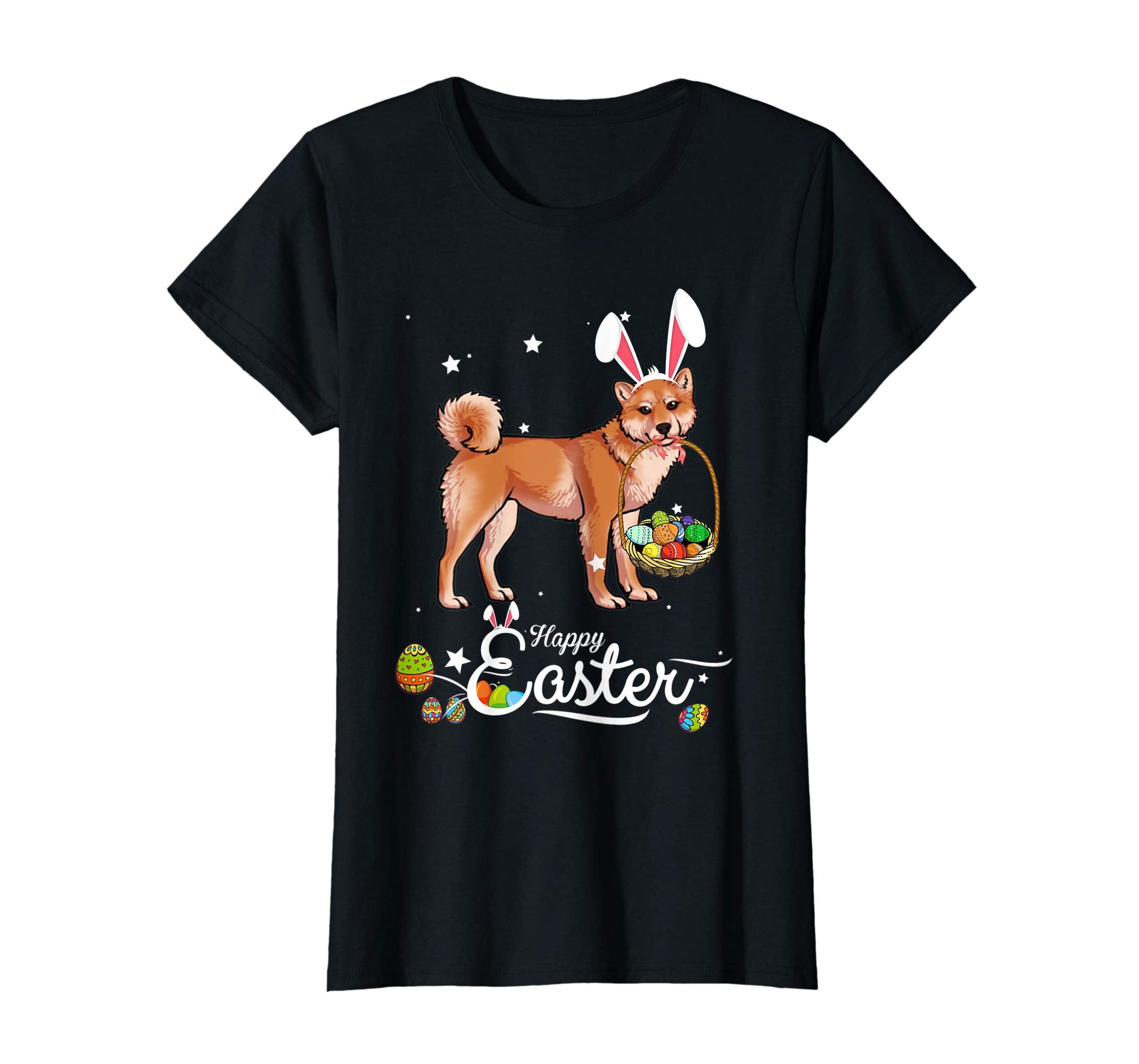 Shiba Inu Dog With Bunny Hat Easter Costume T Shirt