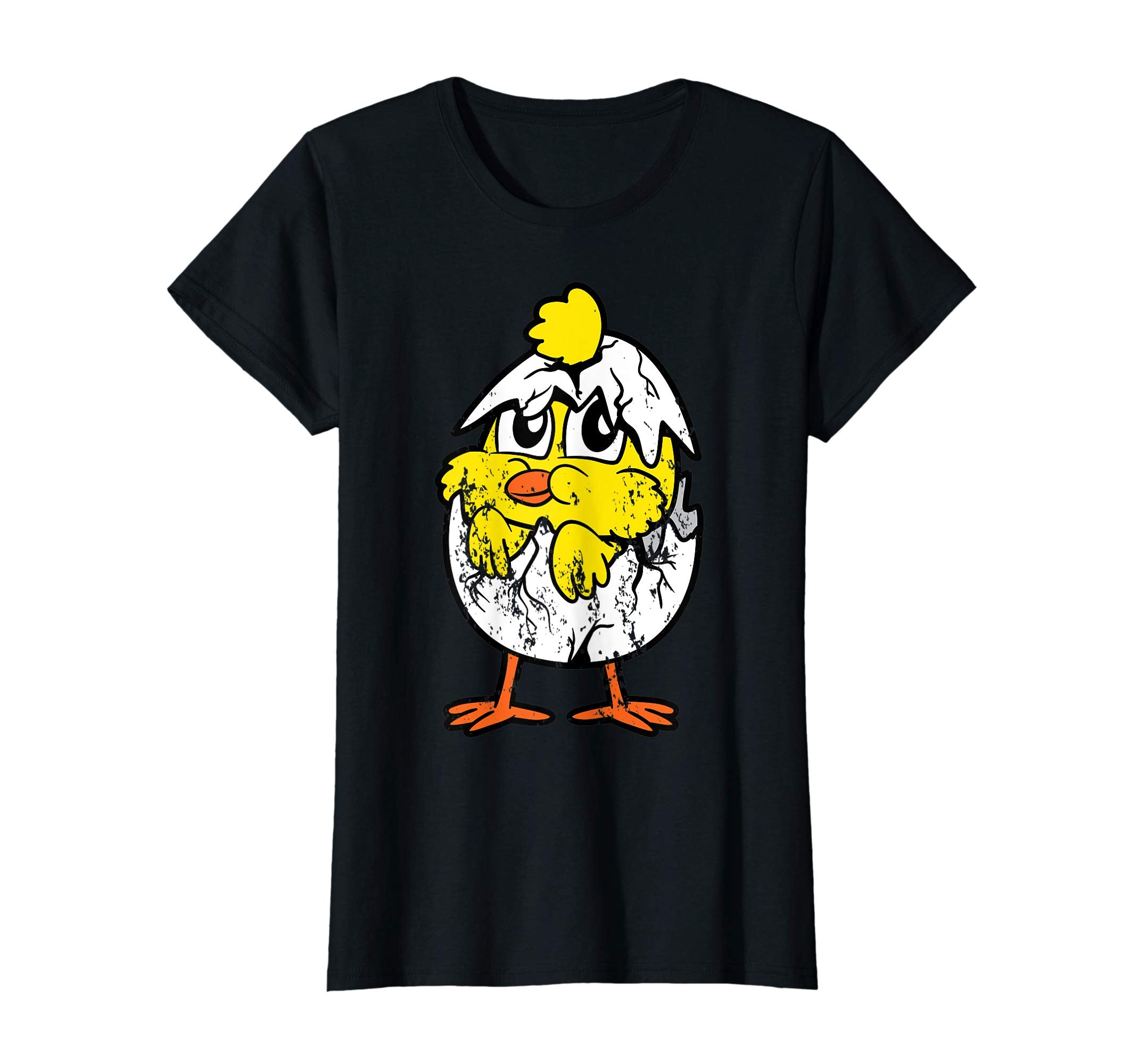Retro Vintage Grunge Funny Easter Egg Chicken Bird T-Shirt