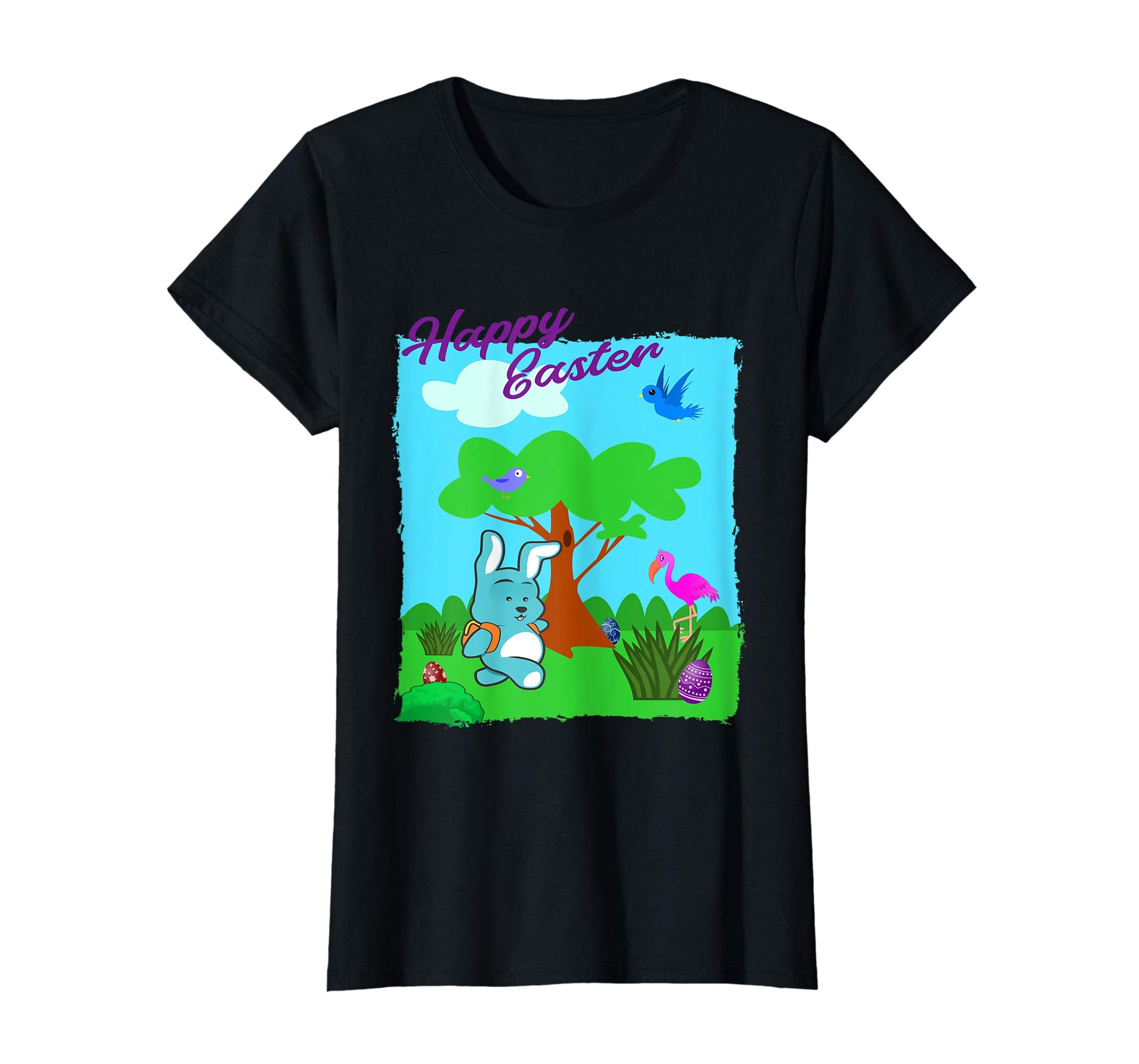 Happy Easter T-Shirt Bunny Tee for Kids Egg Hunt